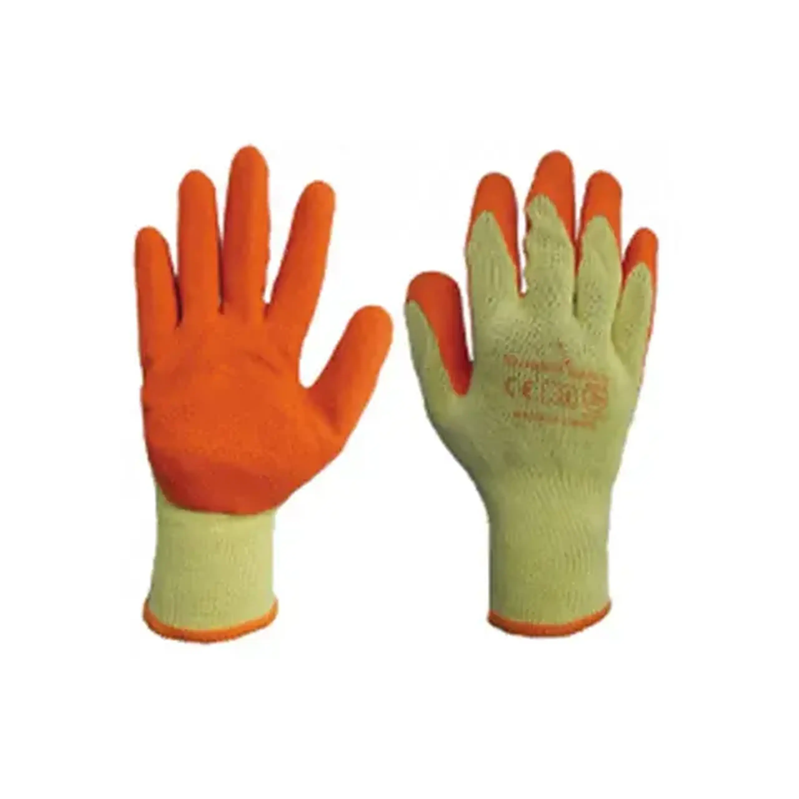 Mănuși acoperite cu latex L Galben/Portocaliu Lider