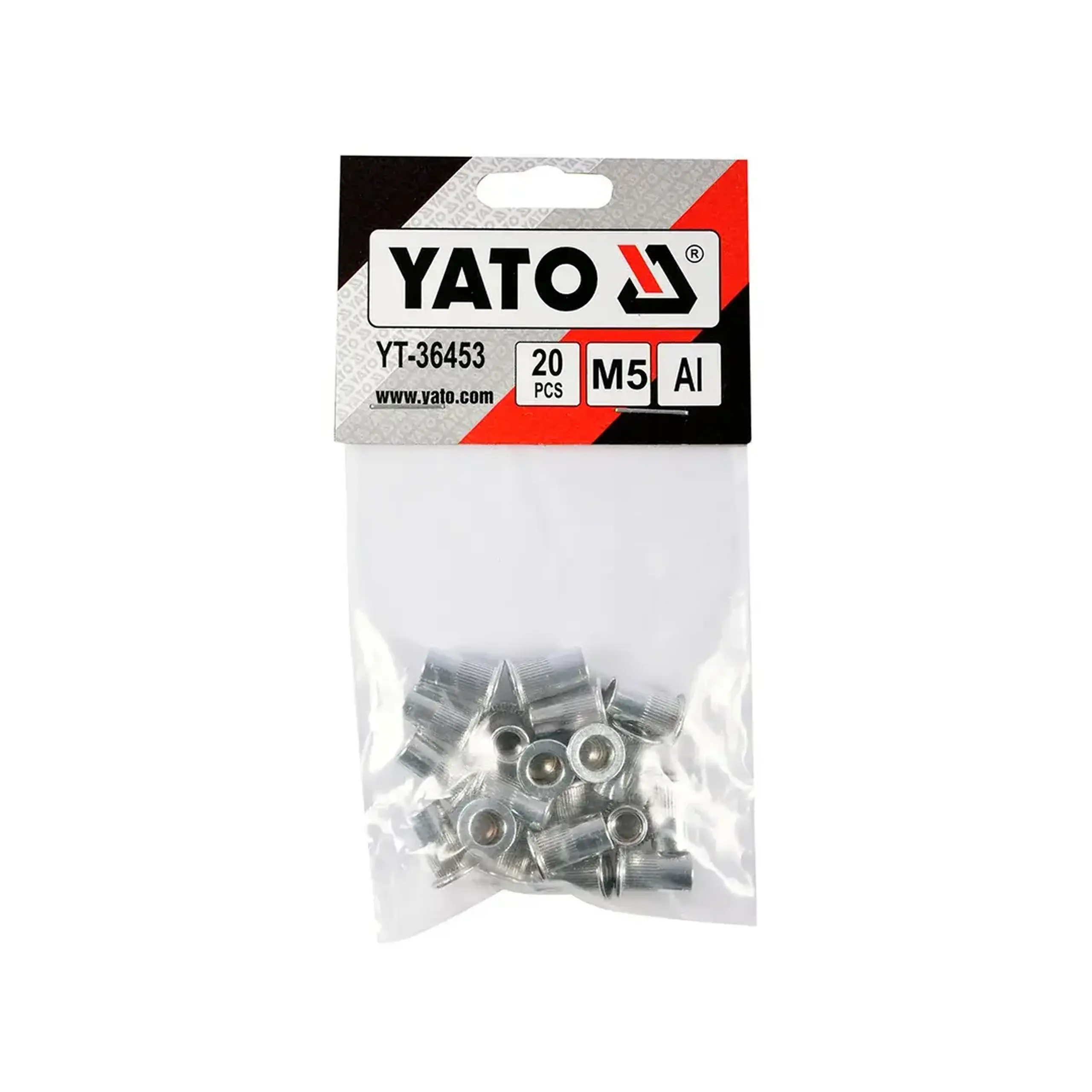 Nituri cu filet 3 * 9 mm Yato Aluminiu 20 buc. - Diametru 5 *
