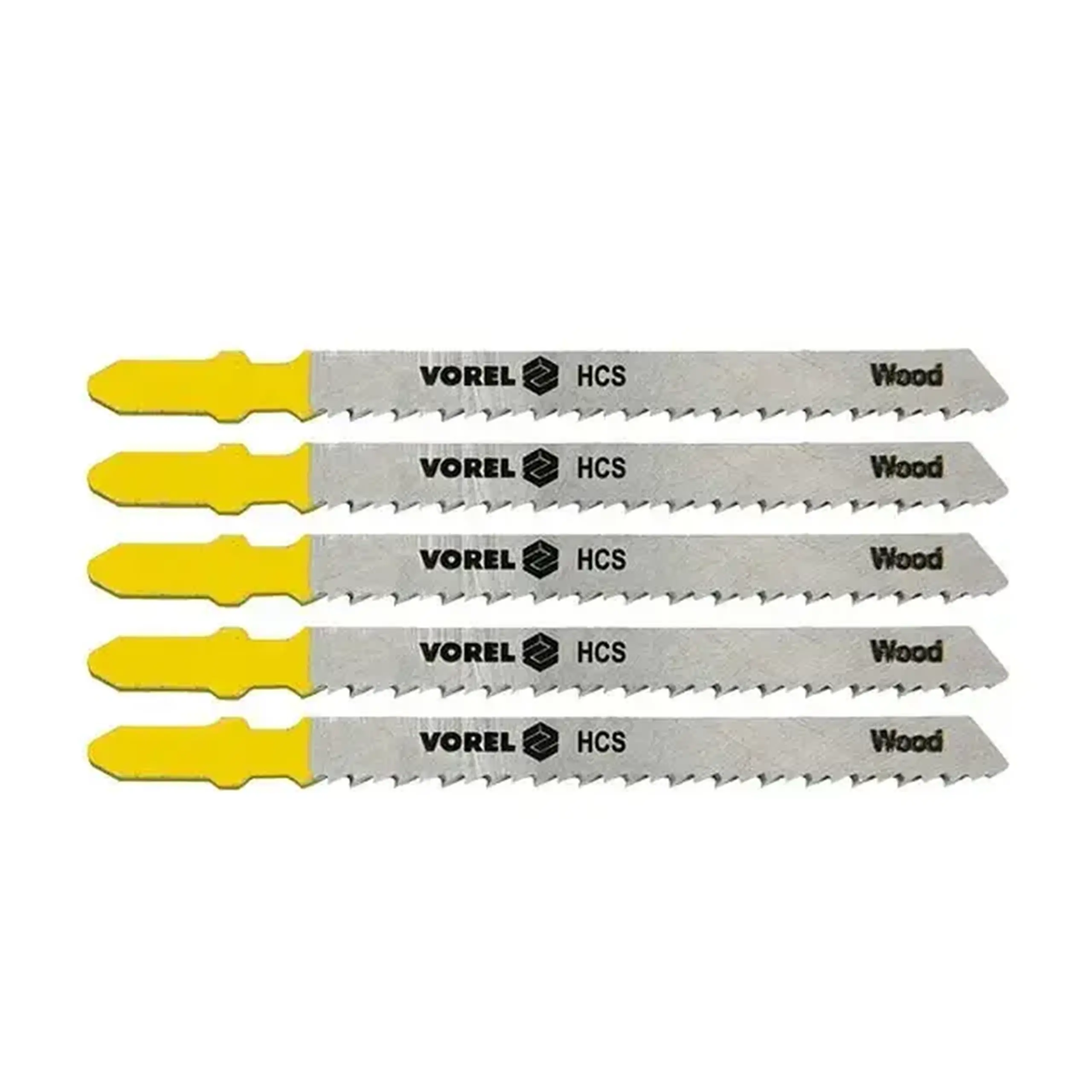 Set pânze pentru lemn și plastic pentru fierăstrau vertical (pendular) 100 mm 5 buc. Vorel - Numărul de dinți 6 TPI