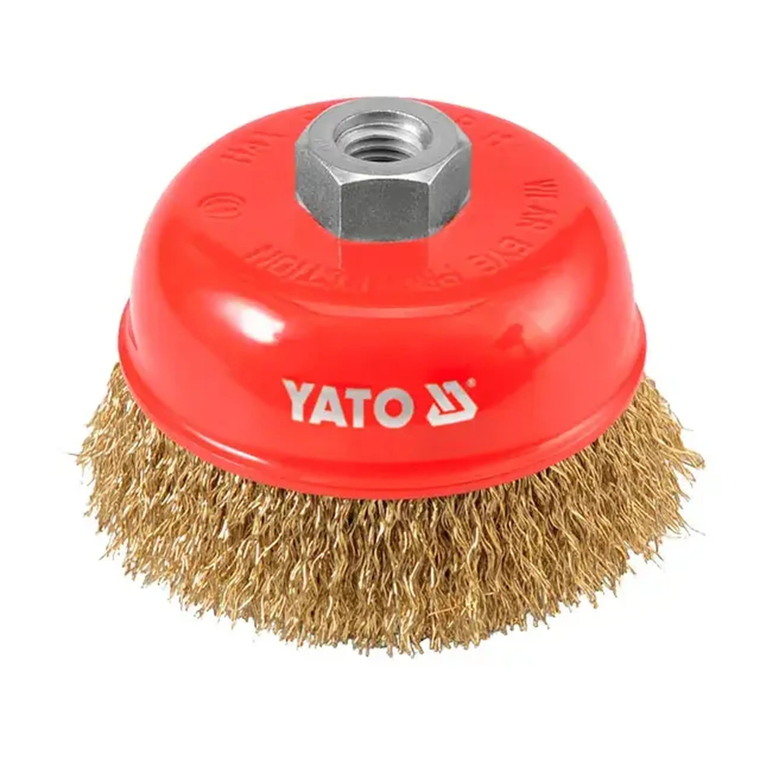 Perie circulară din sârmă 100 mm M14 Yato - Oală Oțel/Alamă