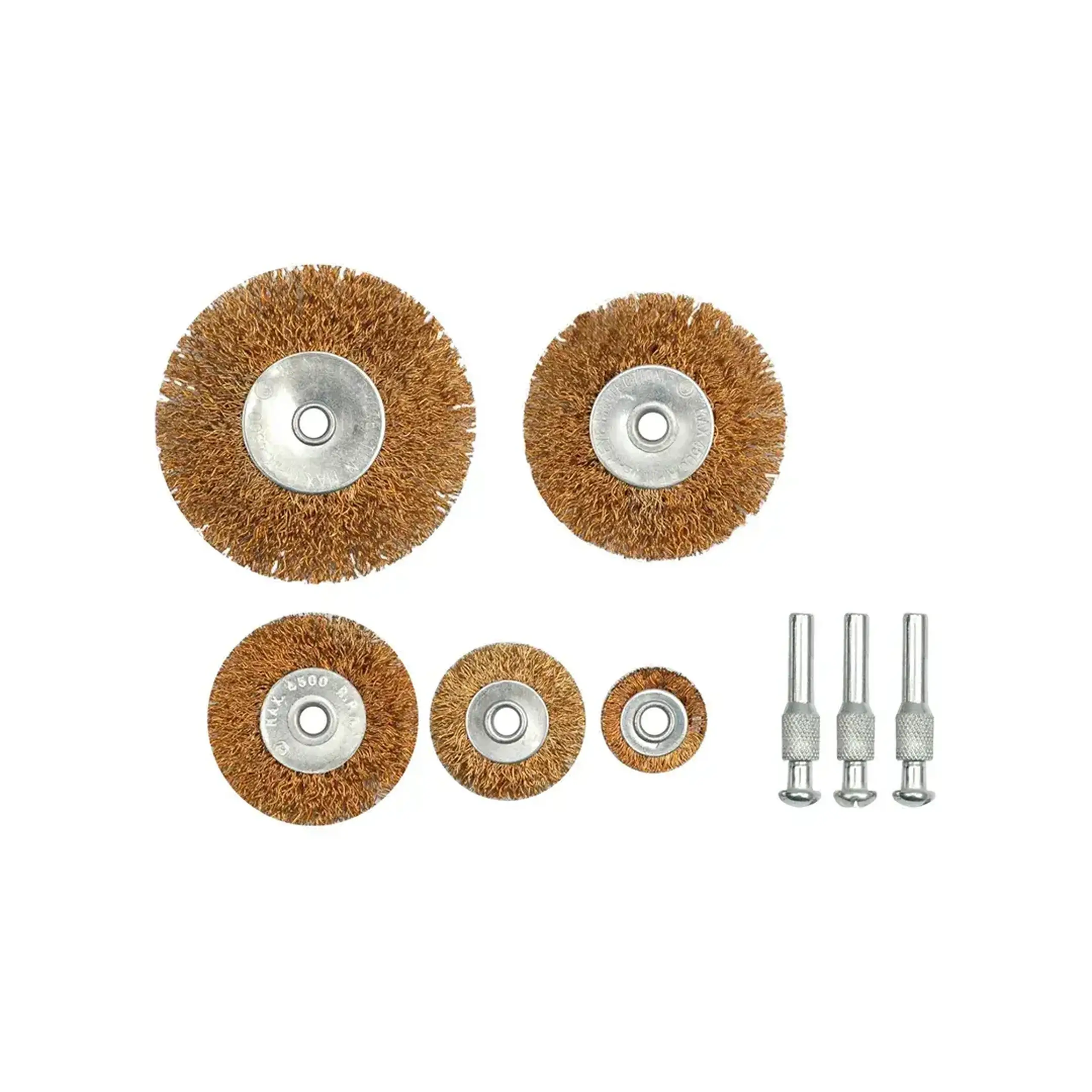 Set perii circulare din sârmă cu tijă 25 - 75 mm 5 buc. Toya