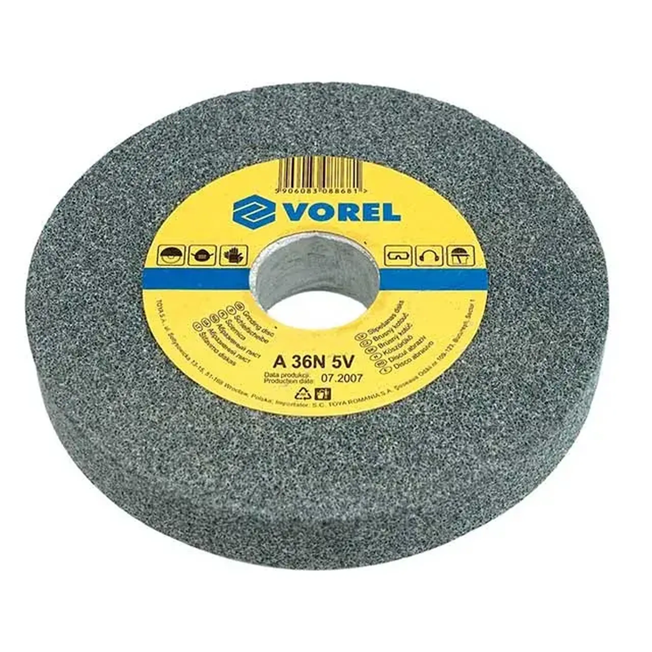 Piatră abrazivă P36 150 x 17 mm 12.7 mm Vorel