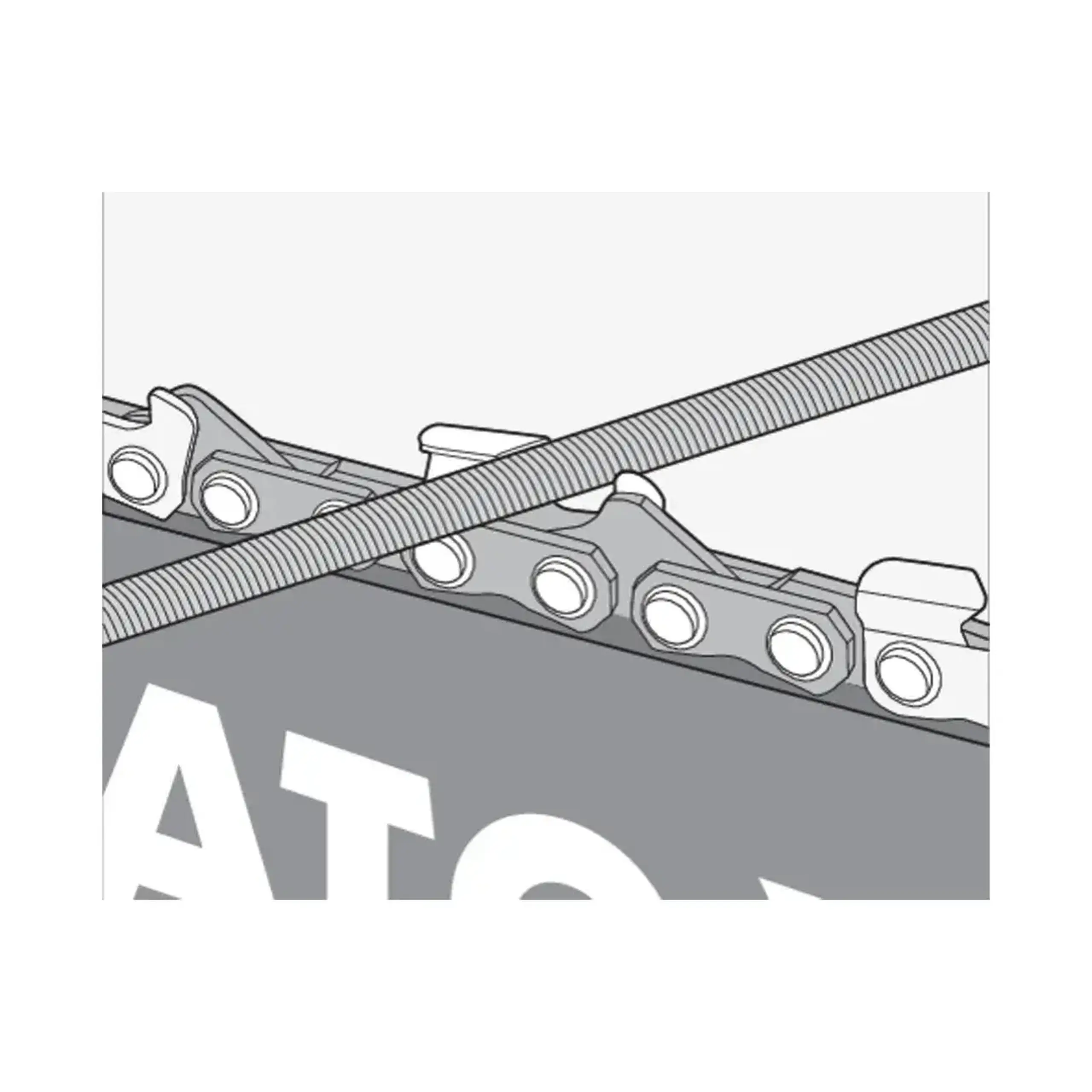 Pilă rotundă pentru lanț 250 x 4.5 mm Yato