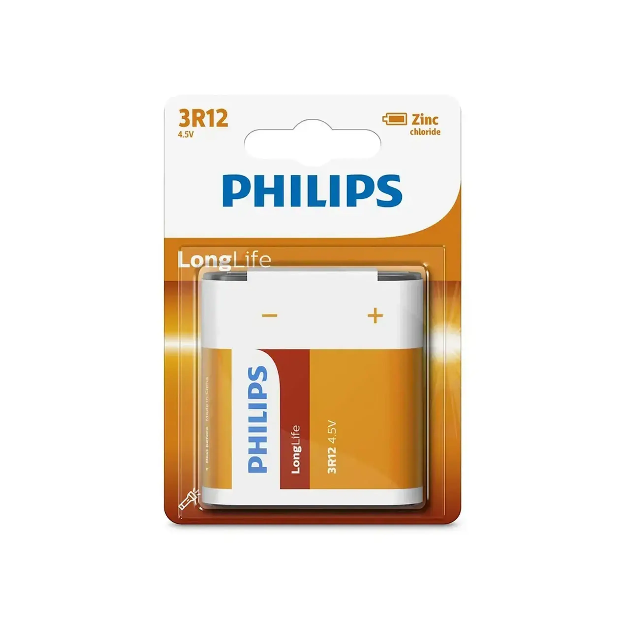 Pile electrice Philips 3R12 LONGLIFE 4.5 V