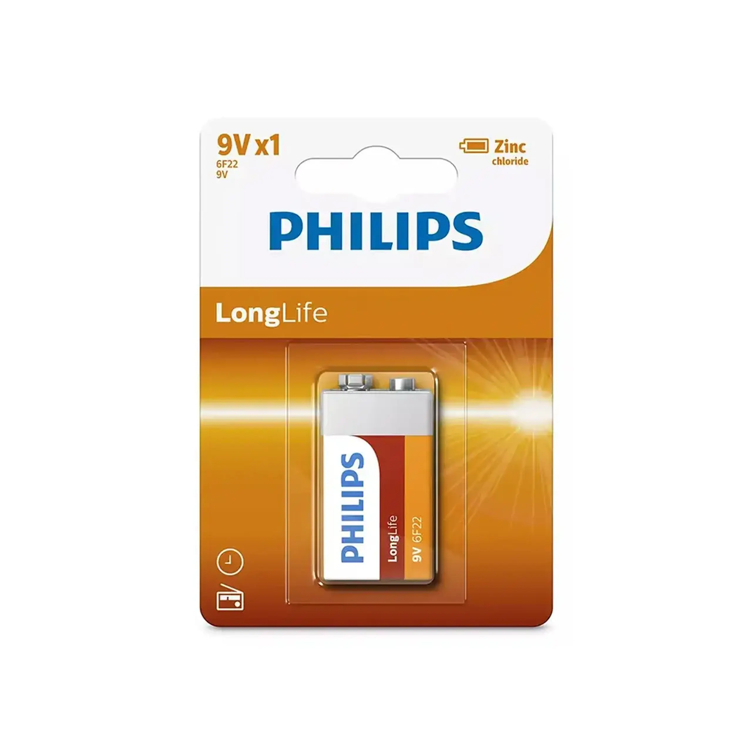 Pile electrice Philips 6F22 LONGLIFE 9 V
