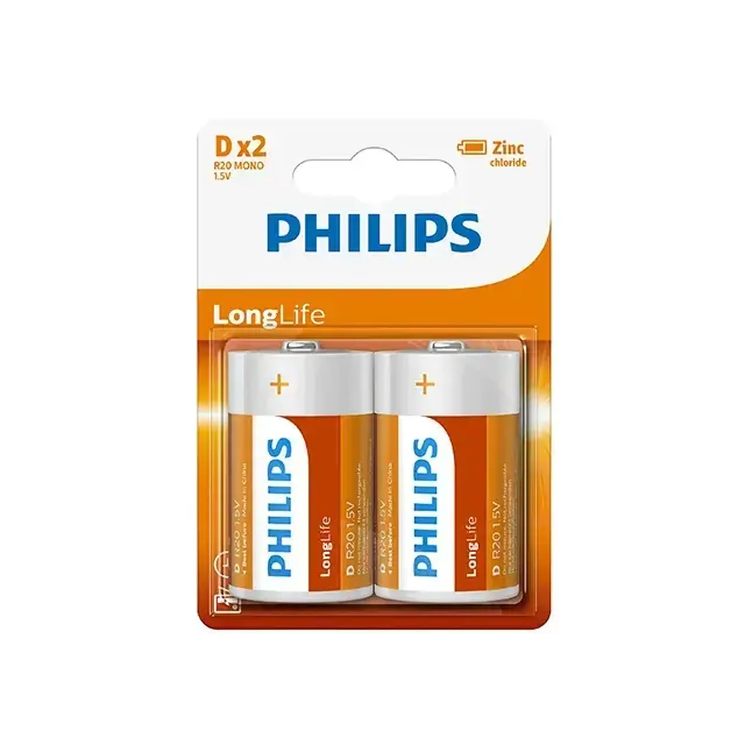 Pile electrice Philips R20/ D LONGLIFE 1.5 V