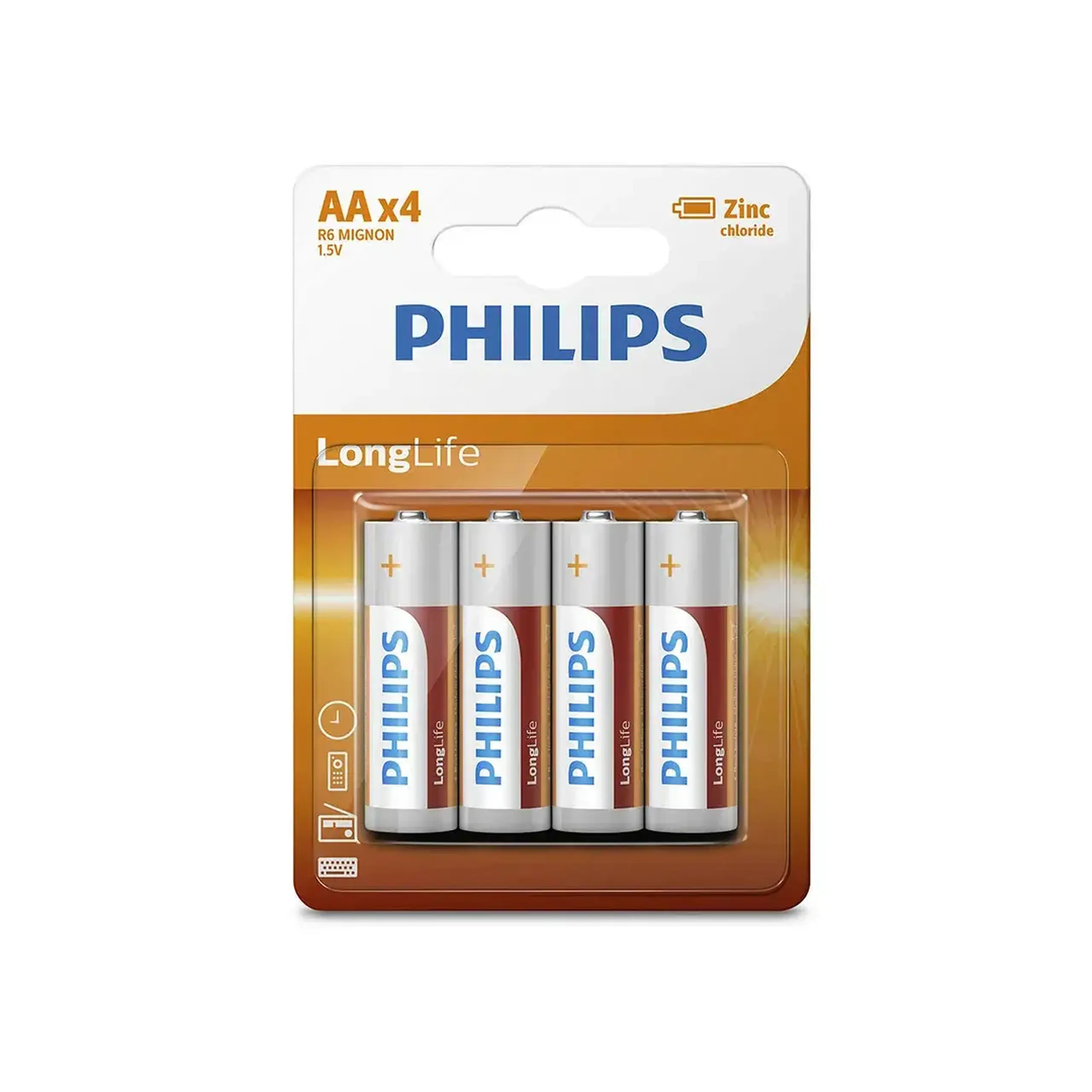 Pile electrice Philips R6LL LONGLIFE 1.5 V AA