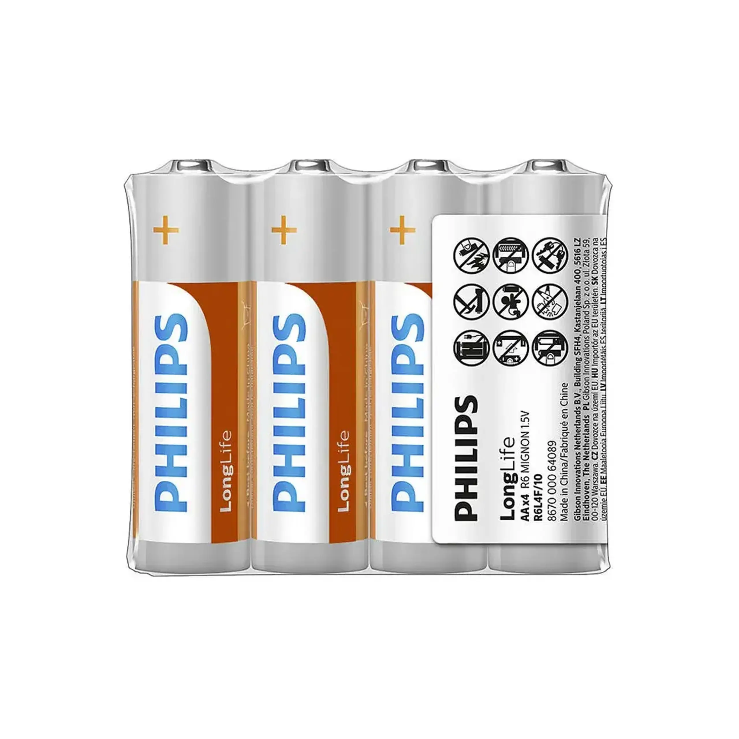 Pile electrice Philips R6 LONGLIFE 1.5 V AA