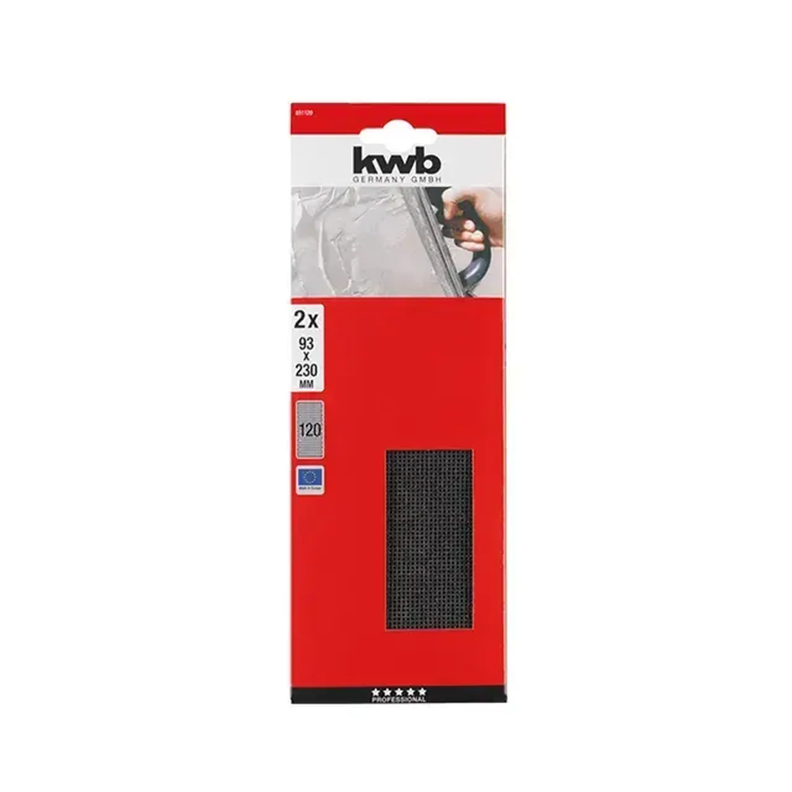Plasă abrazivă 230 x 93 mm P120 KWB