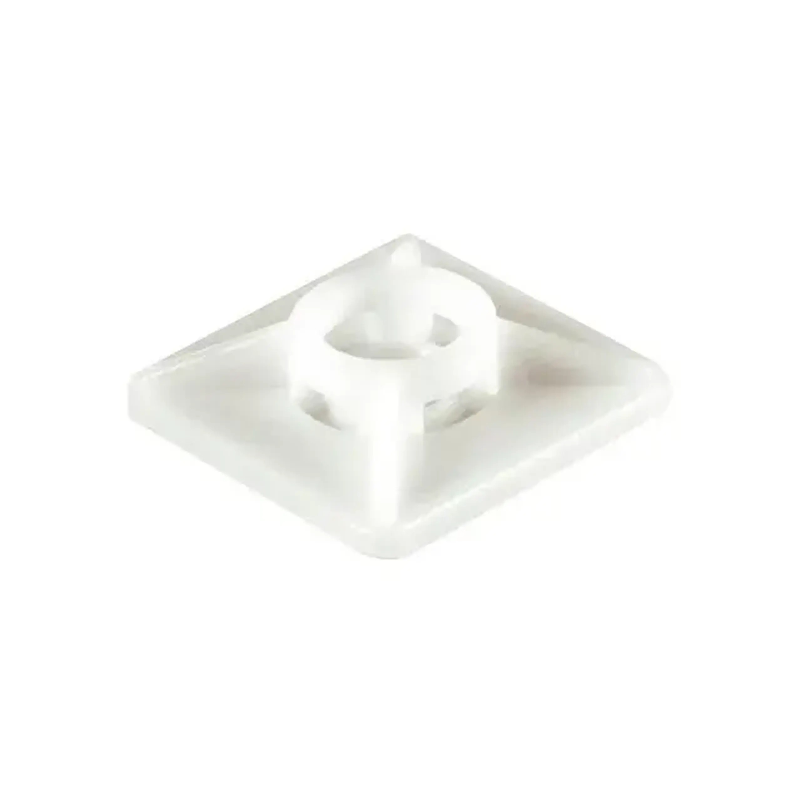 Platformă autoadezivă KASAN 20 x 20 mm 100 buc alb plastic