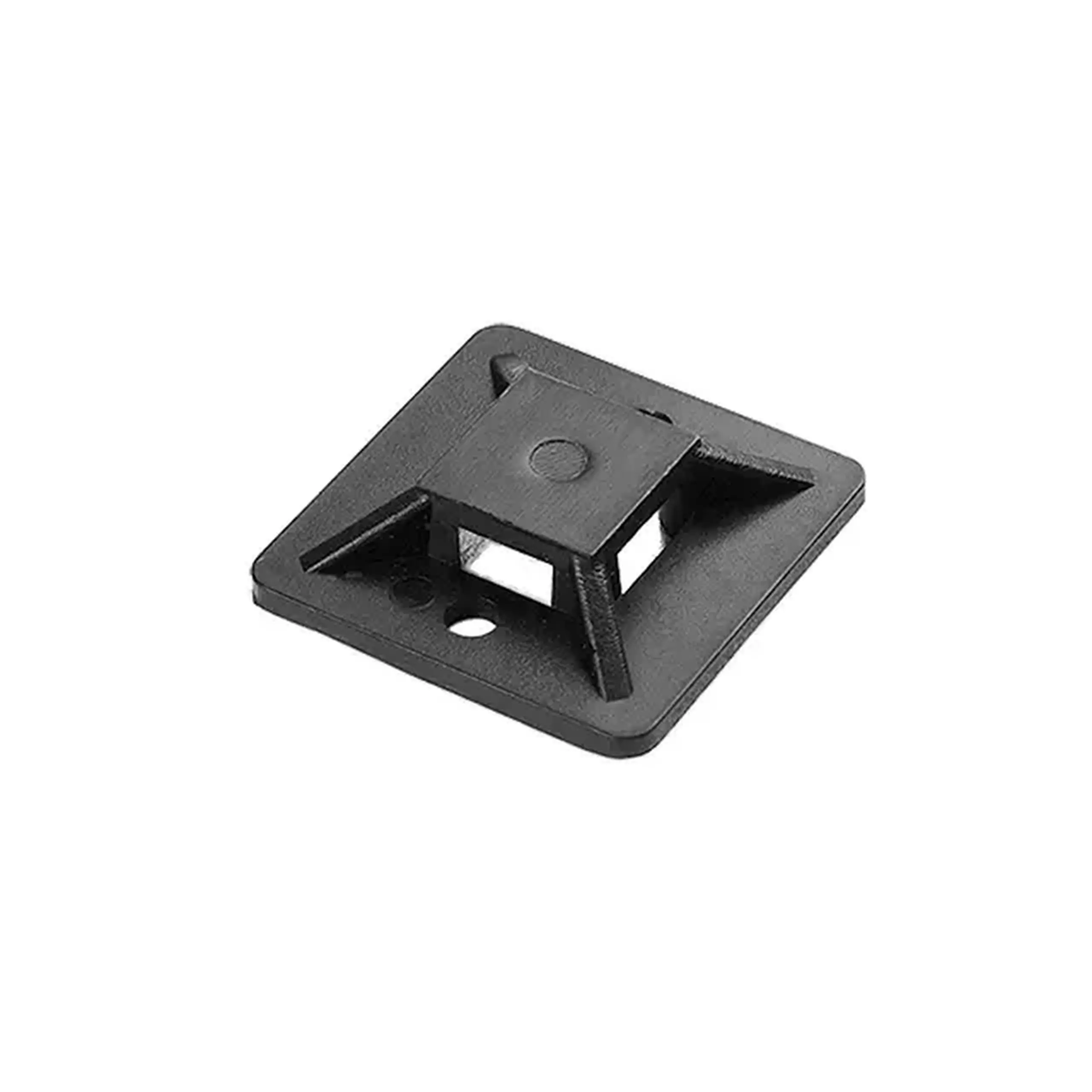 Platformă autoadezivă pentru cablu ORNO ORAE1320350 30 x 30 mm 50 buc Negru Plastic