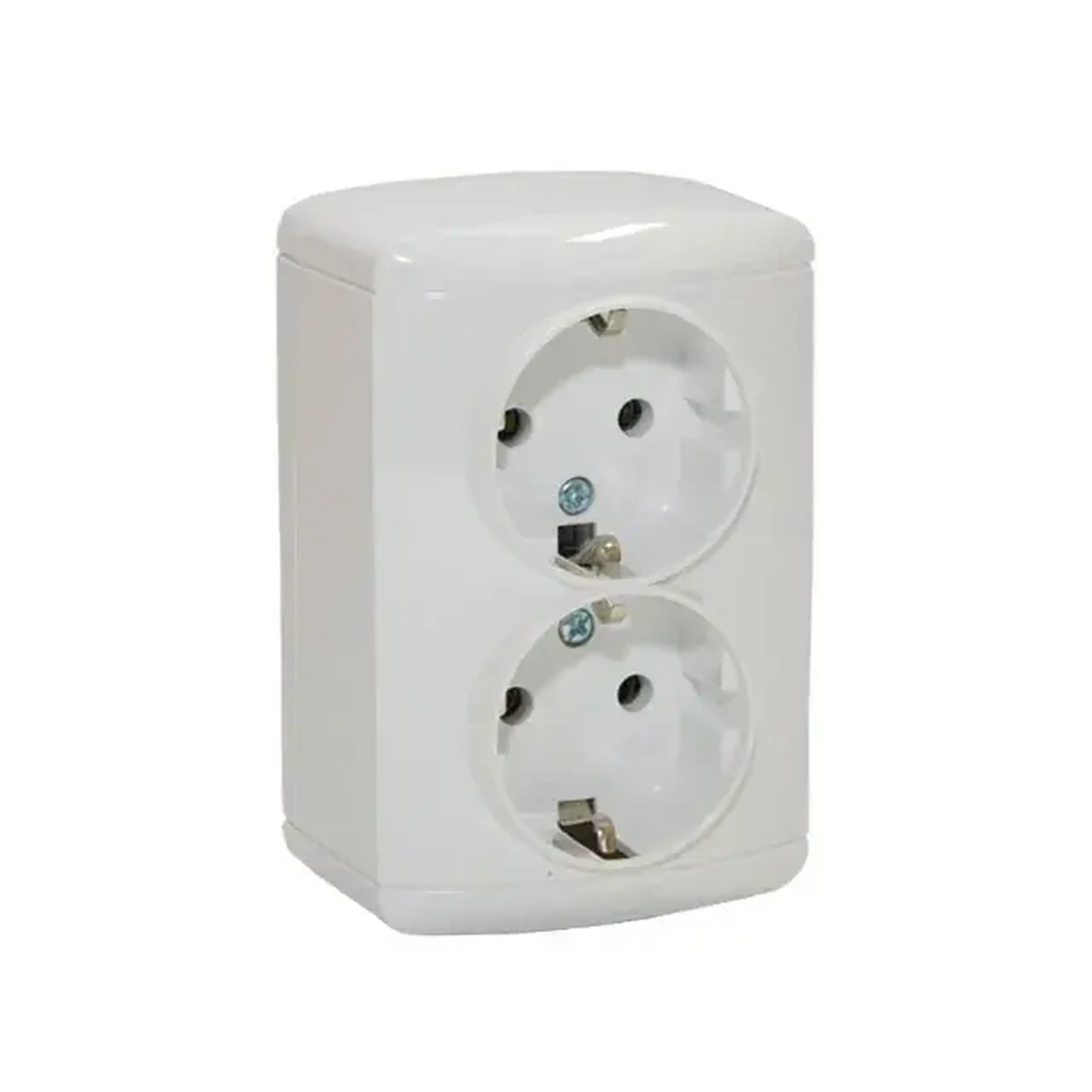 Priză dublă euro 16 A 230 V alb Elmos