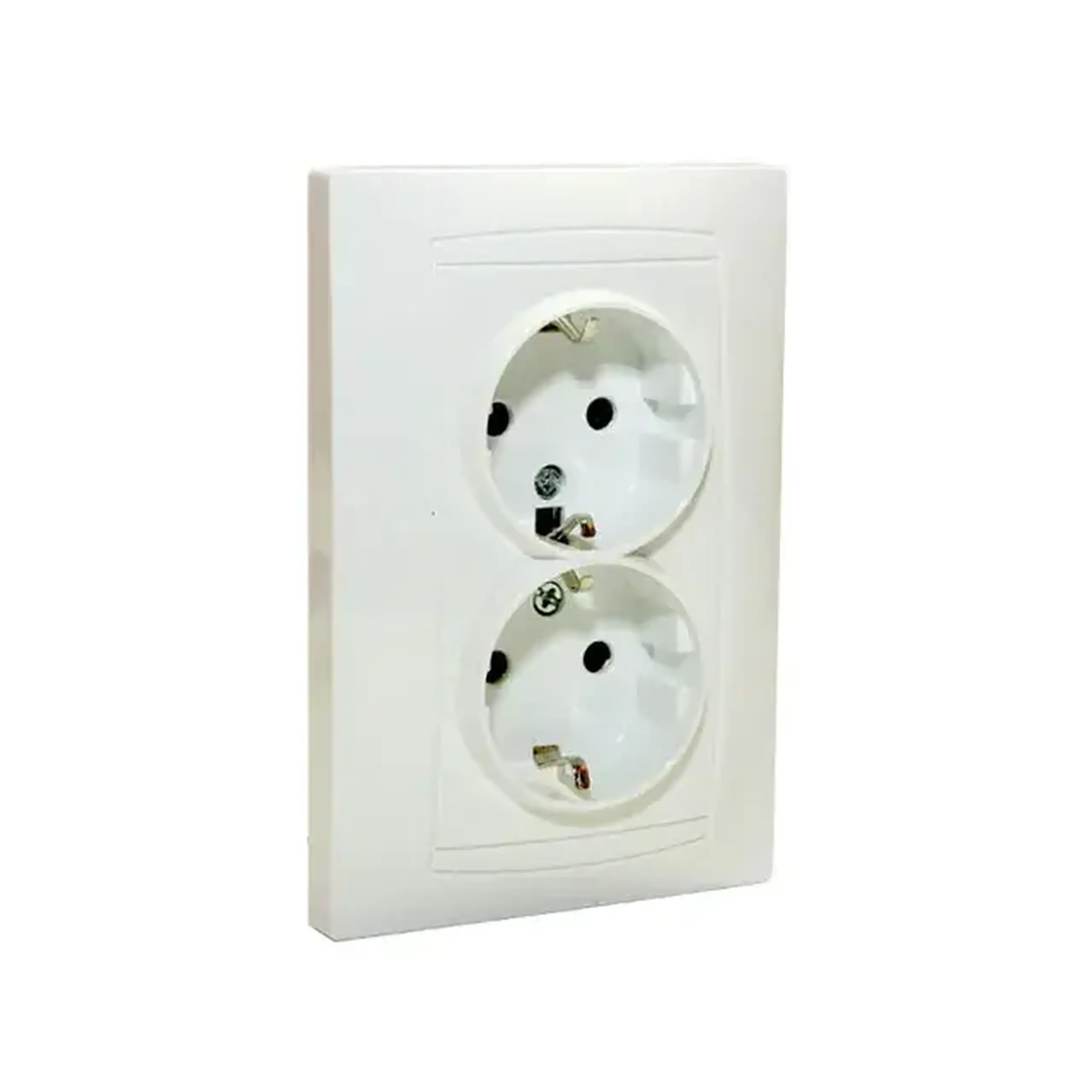 Priză dublă euro JASMIN 16 A 230 V alb Elmos
