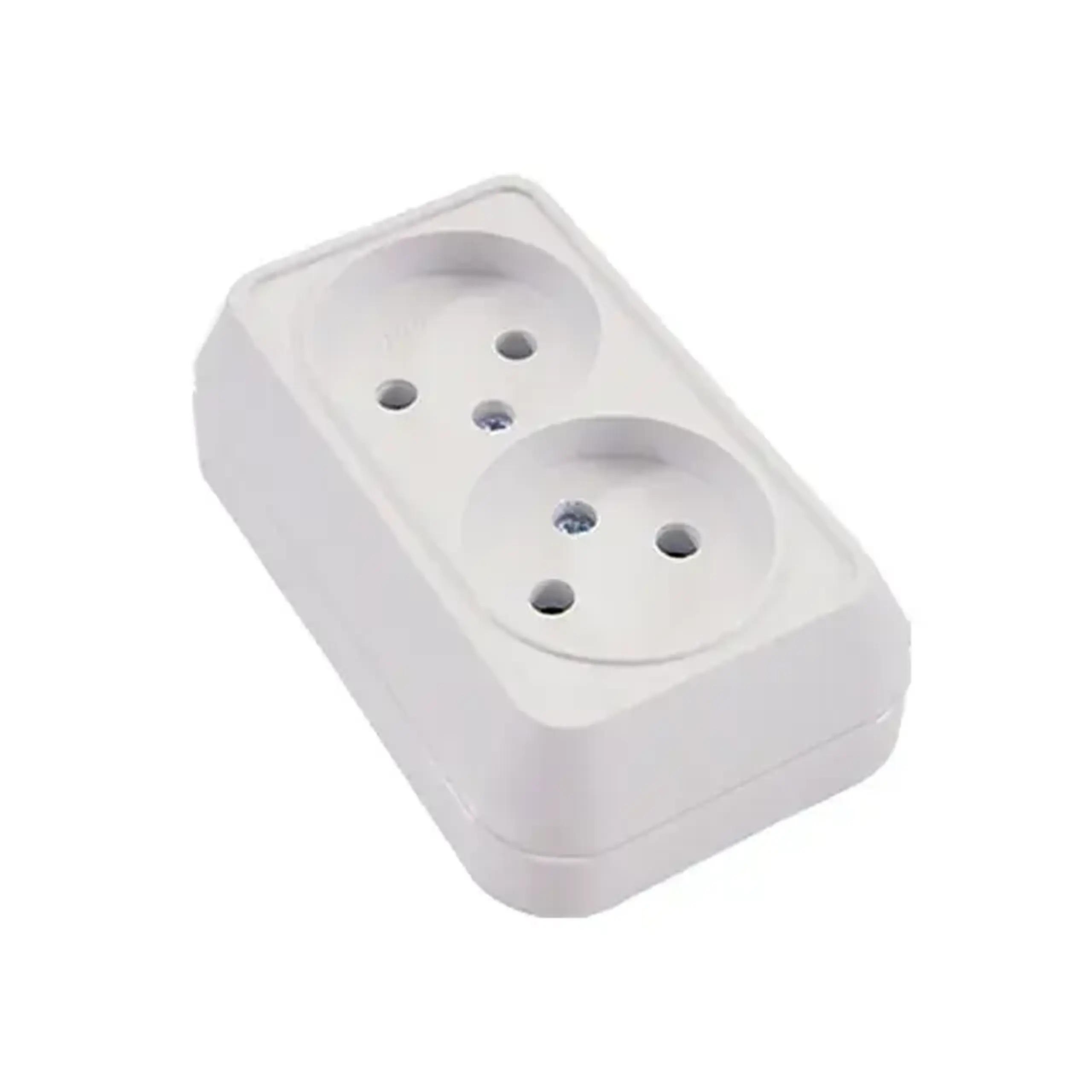 Priză dublă 16 A 250 V alb Makel