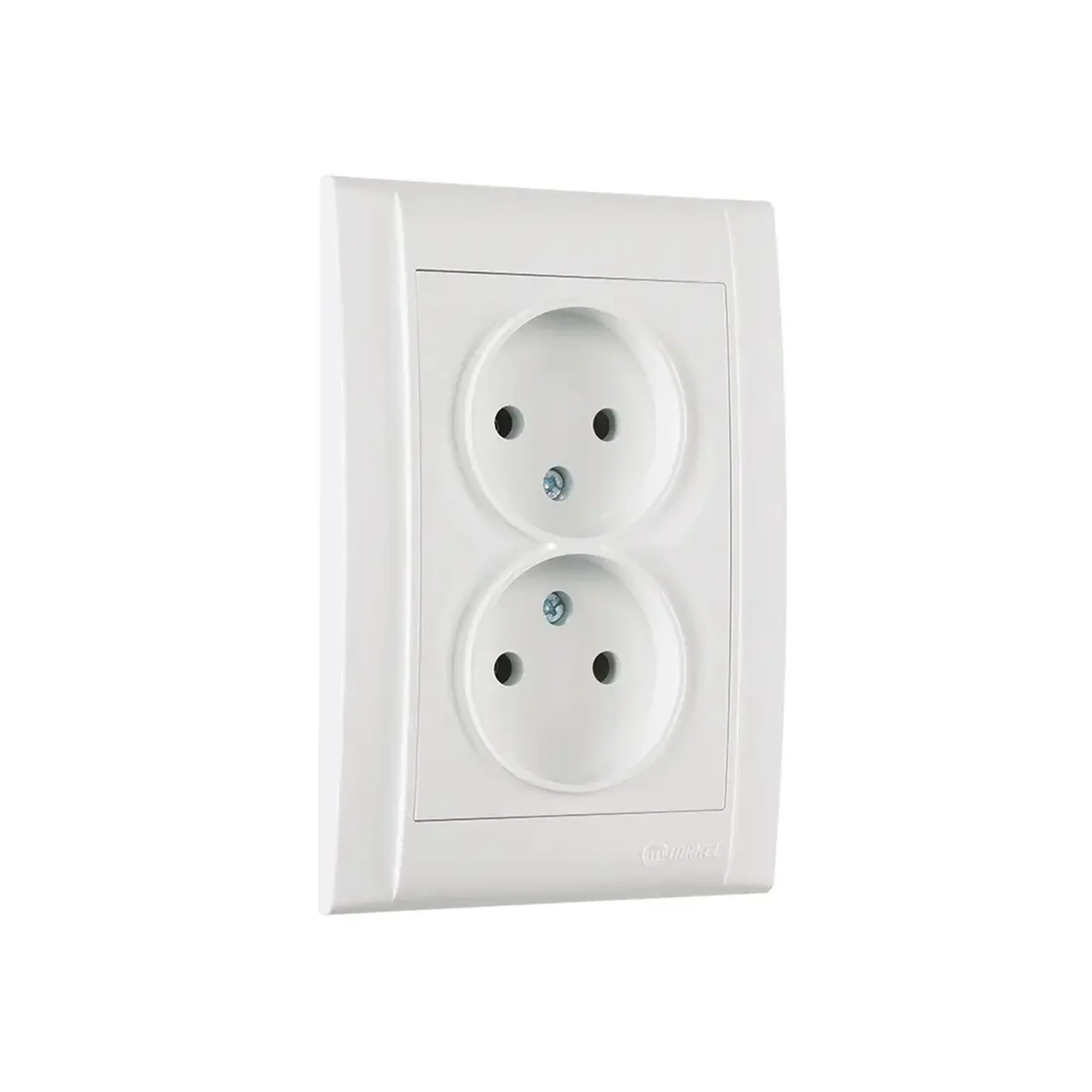 Priză dublă interioară defne 16 A 250 V alb Makel