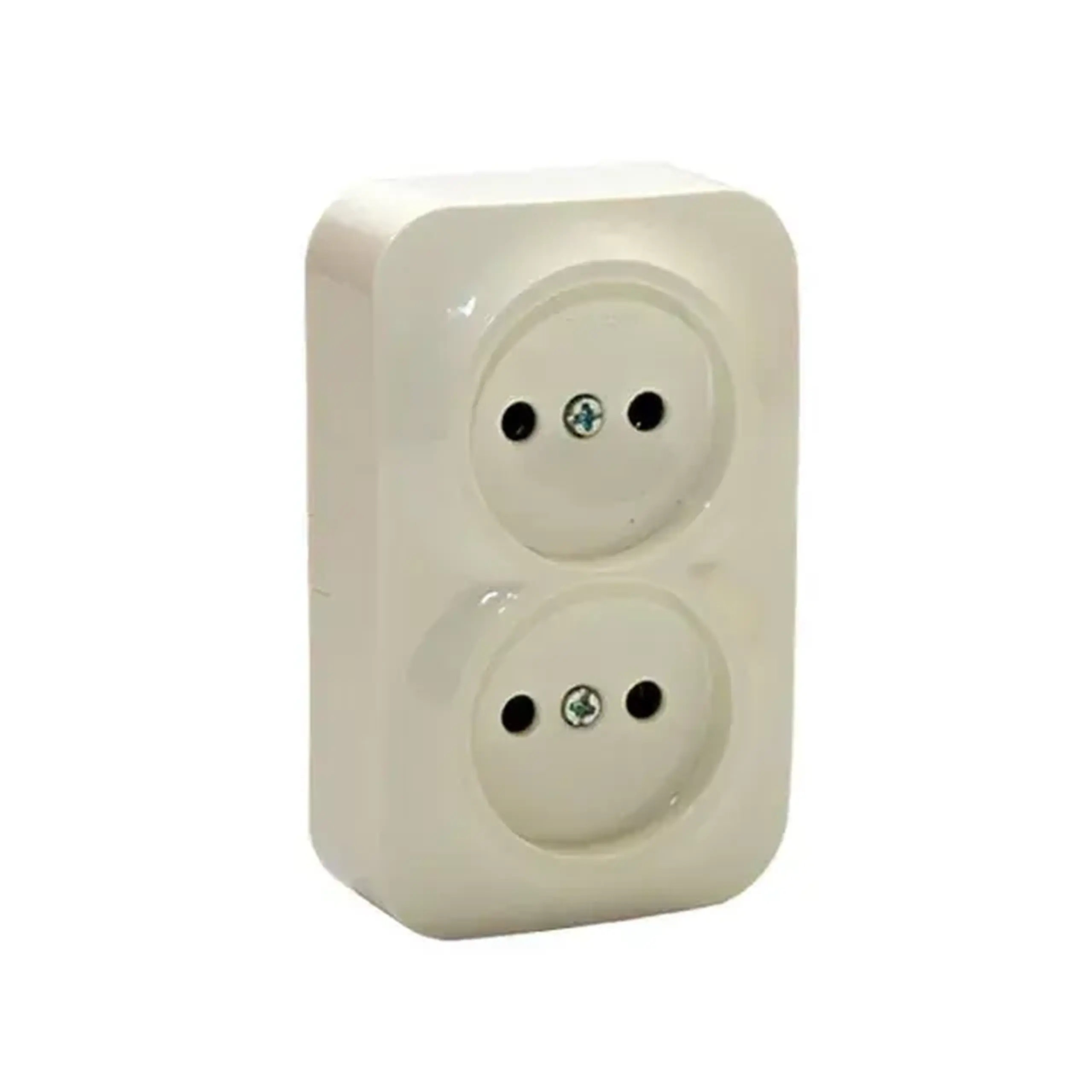 Priză dublă 16 A 230 V Crem Elmos
