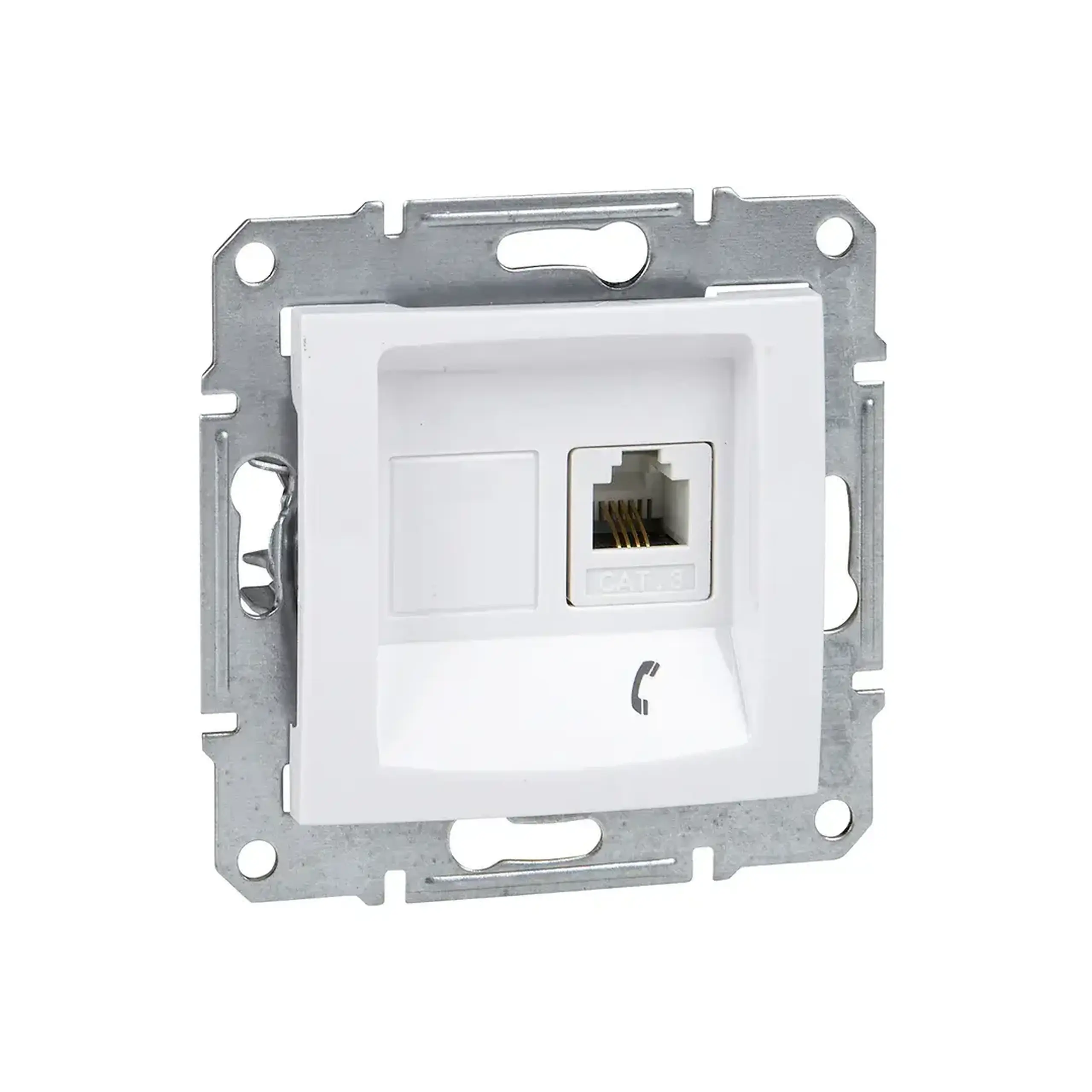 Priză de date SEDNA 16 A alb Schneider-Electric - Tip RJ11