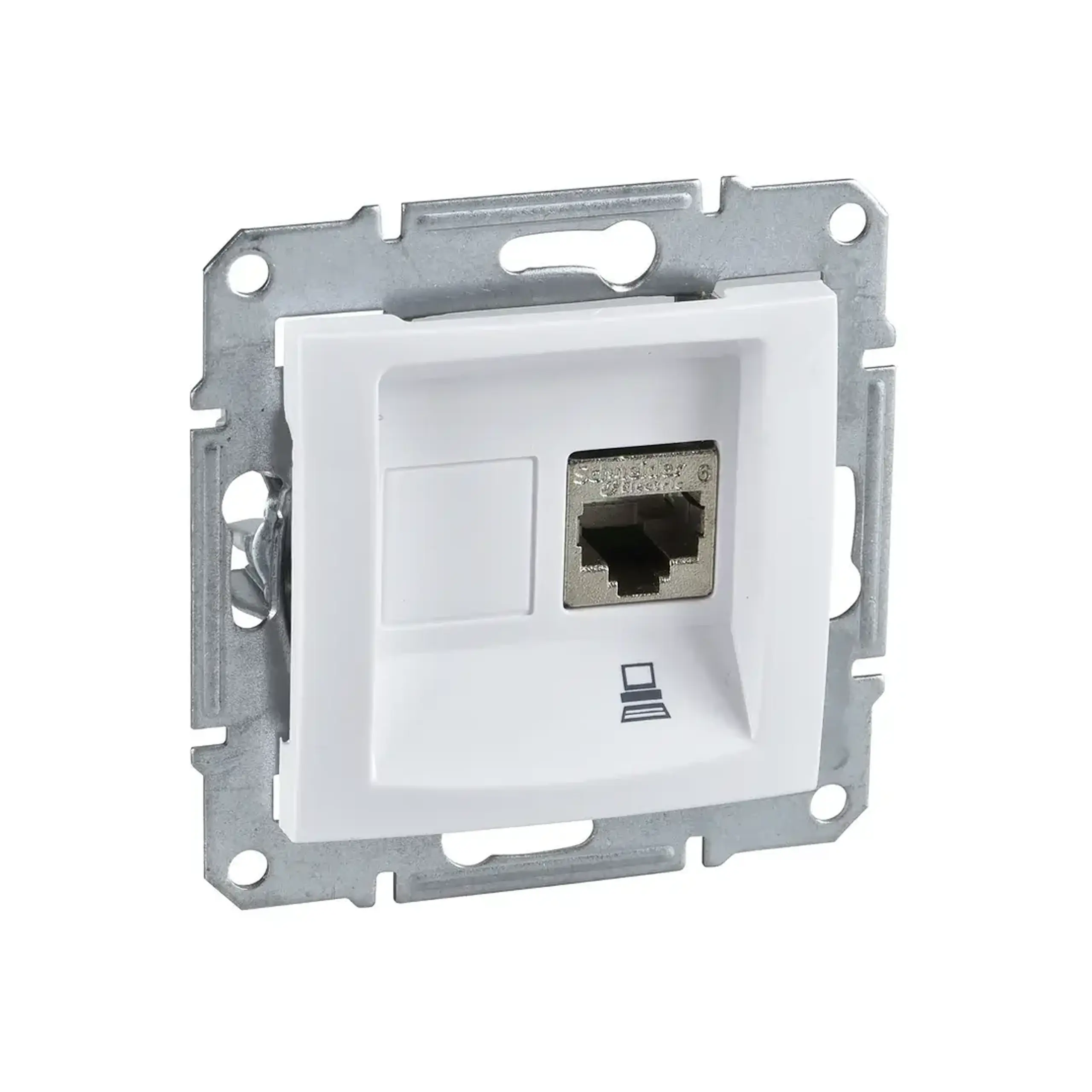 Priză de date SEDNA 16 A alb Schneider-Electric - Tip RJ45