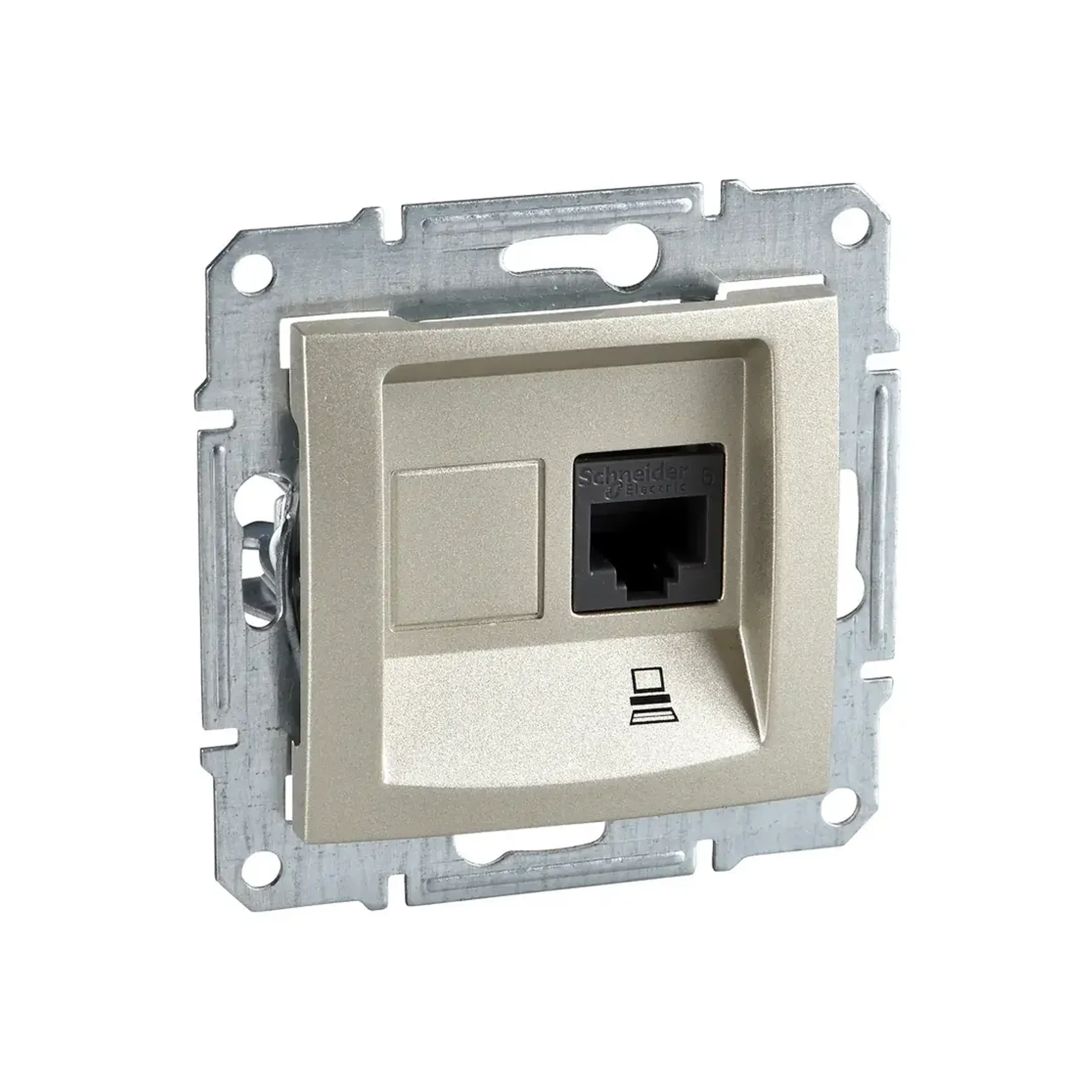 Priză de date SEDNA 16 A titan Schneider-Electric - Tip RJ45