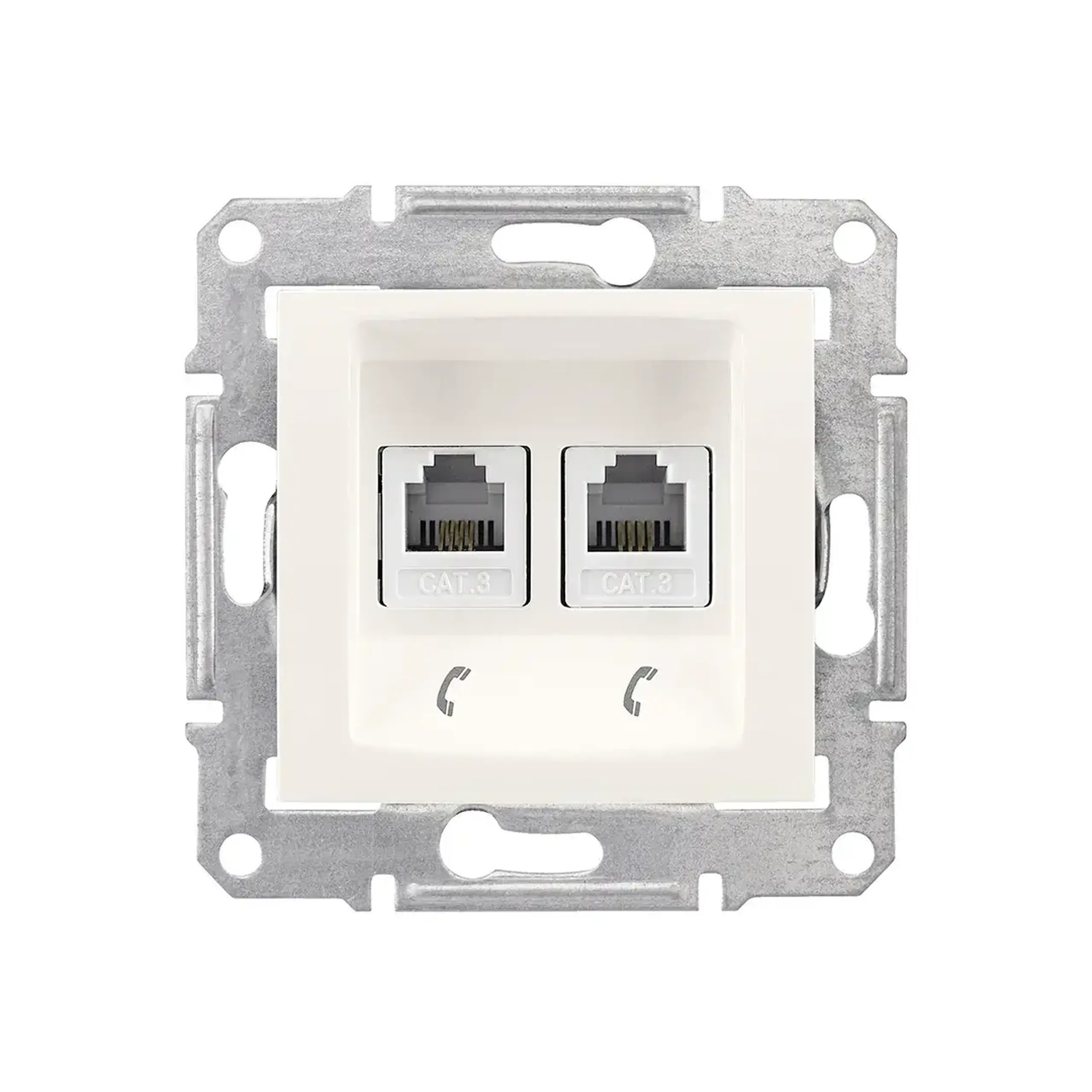 Priză de date SEDNA crem Schneider-Electric - Tip 2 x RJ11