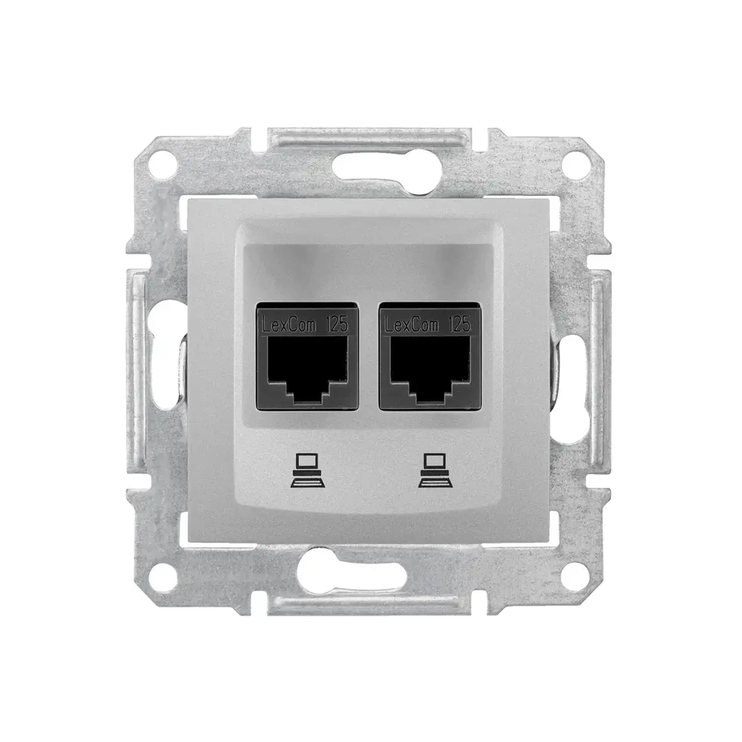 Priză de date SEDNA aluminiu Schneider-Electric - Destinație Interior