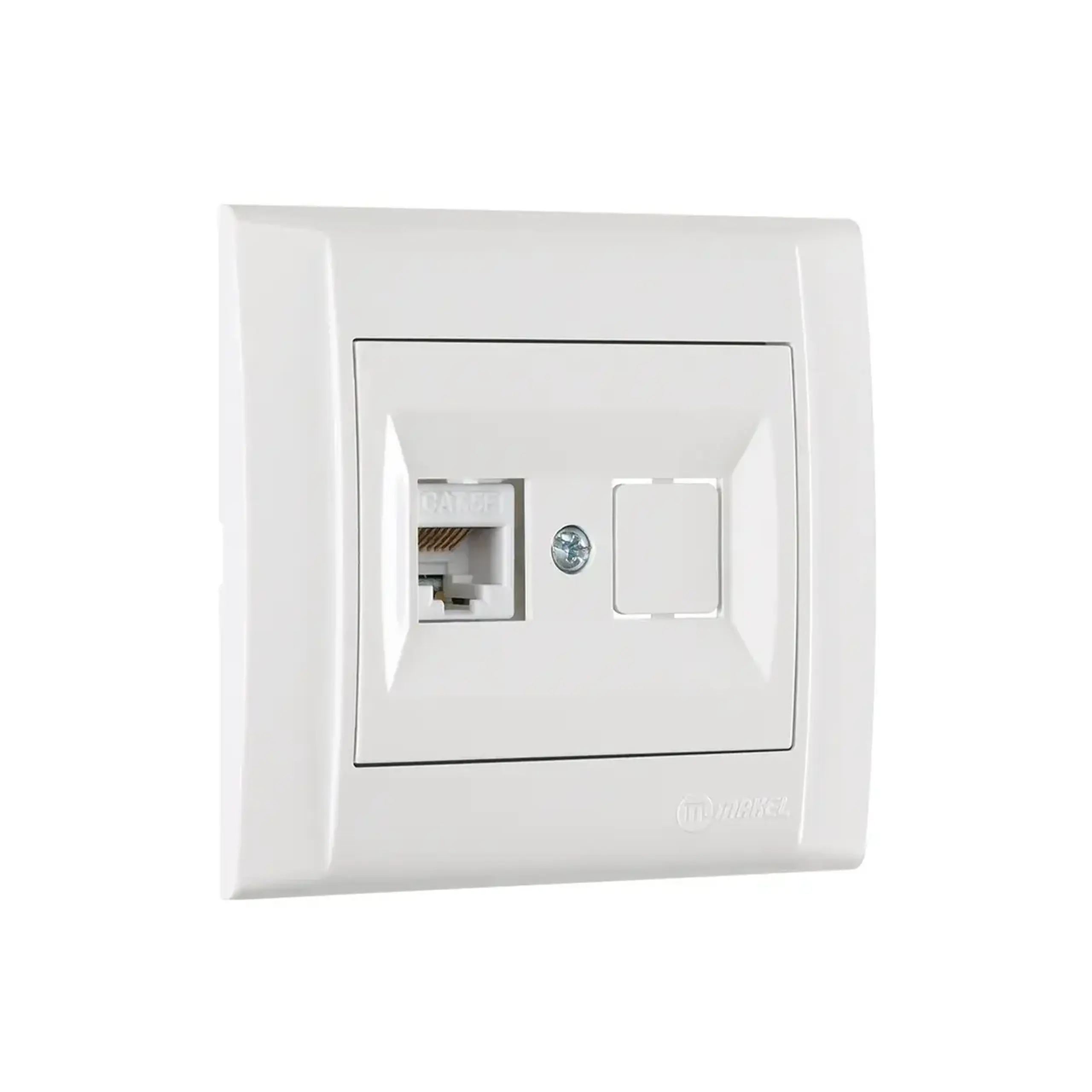 Priză de date defne alb Makel - 1 RJ45