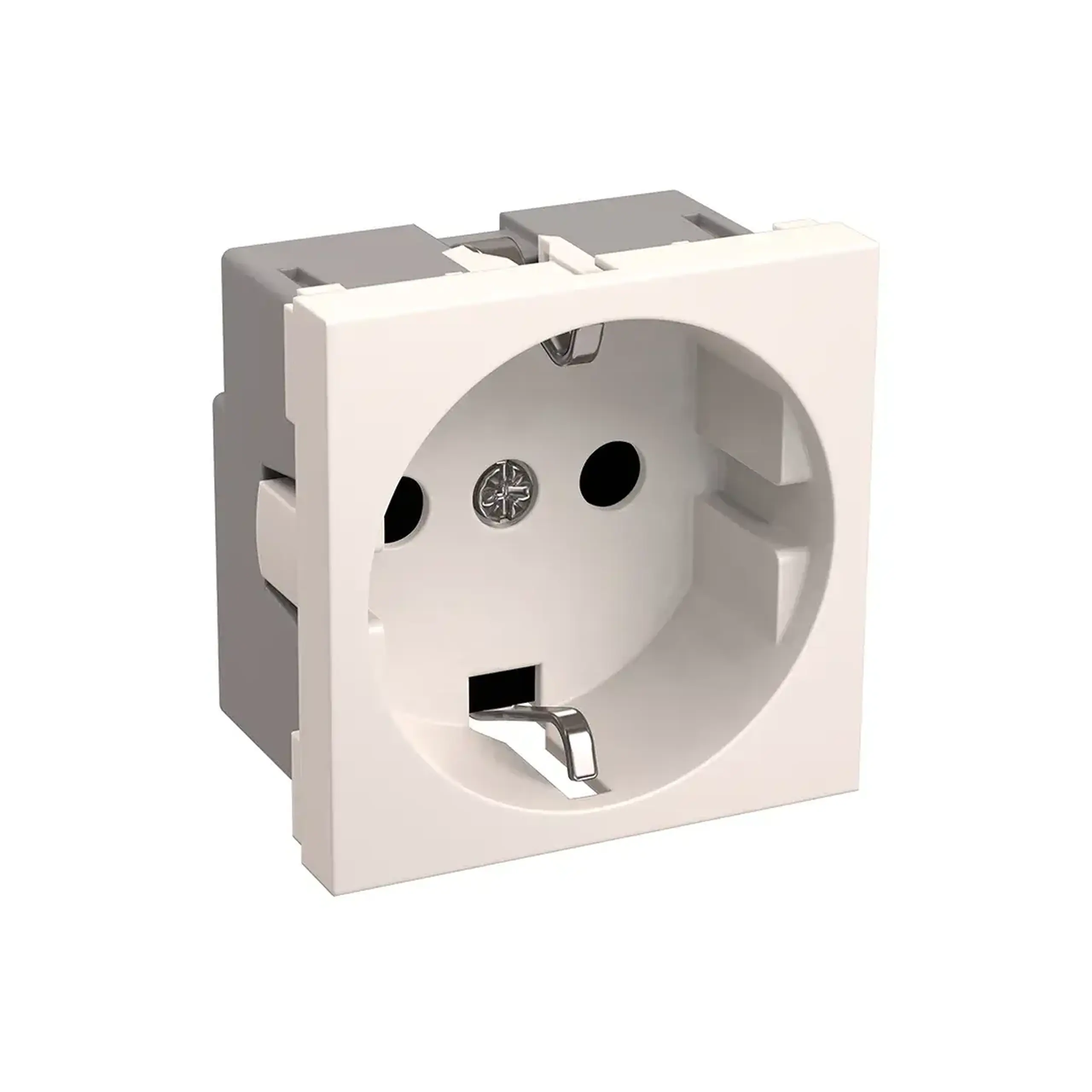 Priză modulară PKC-20-30-П-К praimer 16 A 230 V alb IEK