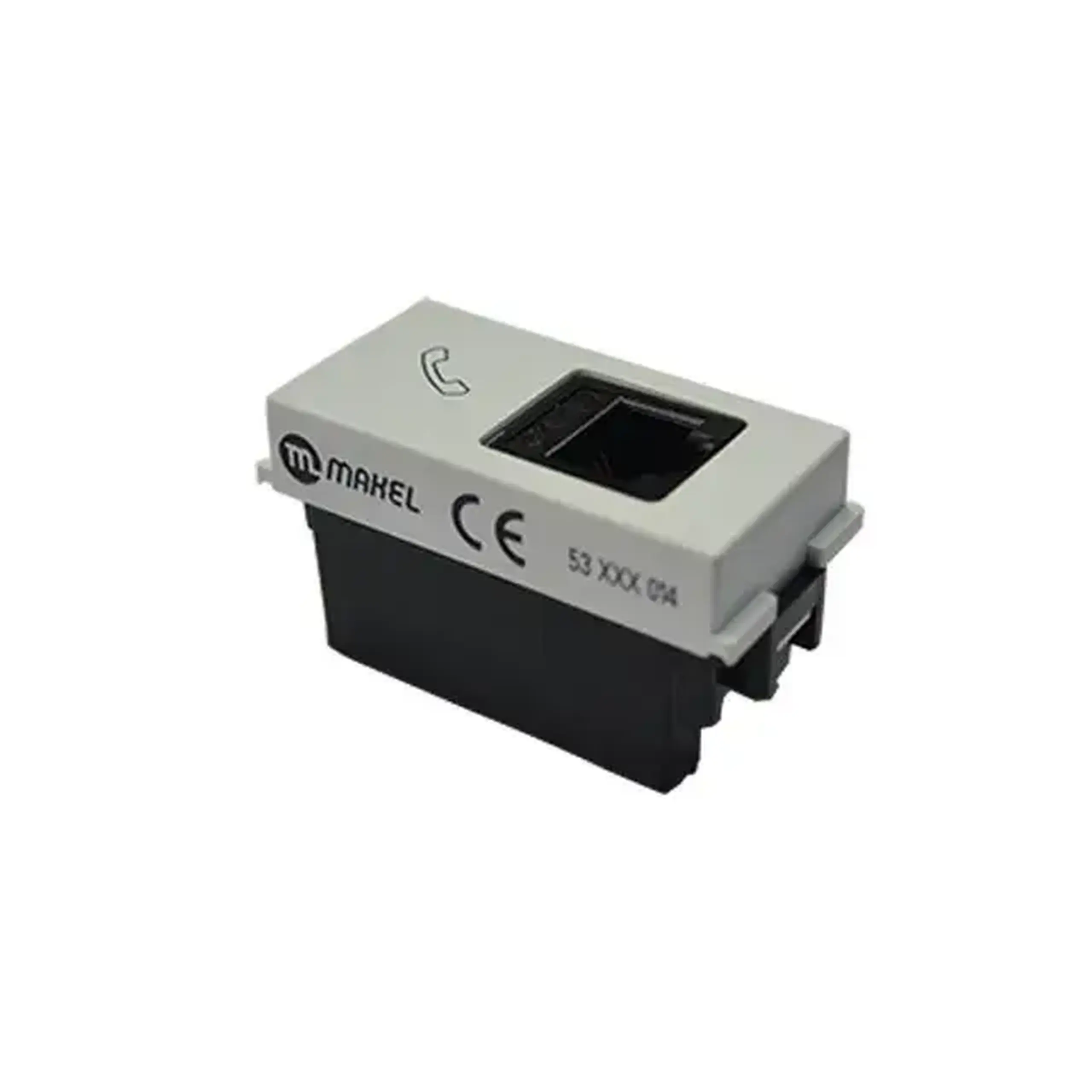 Priză de telefon 16 A 250 V alb/Negru Makel