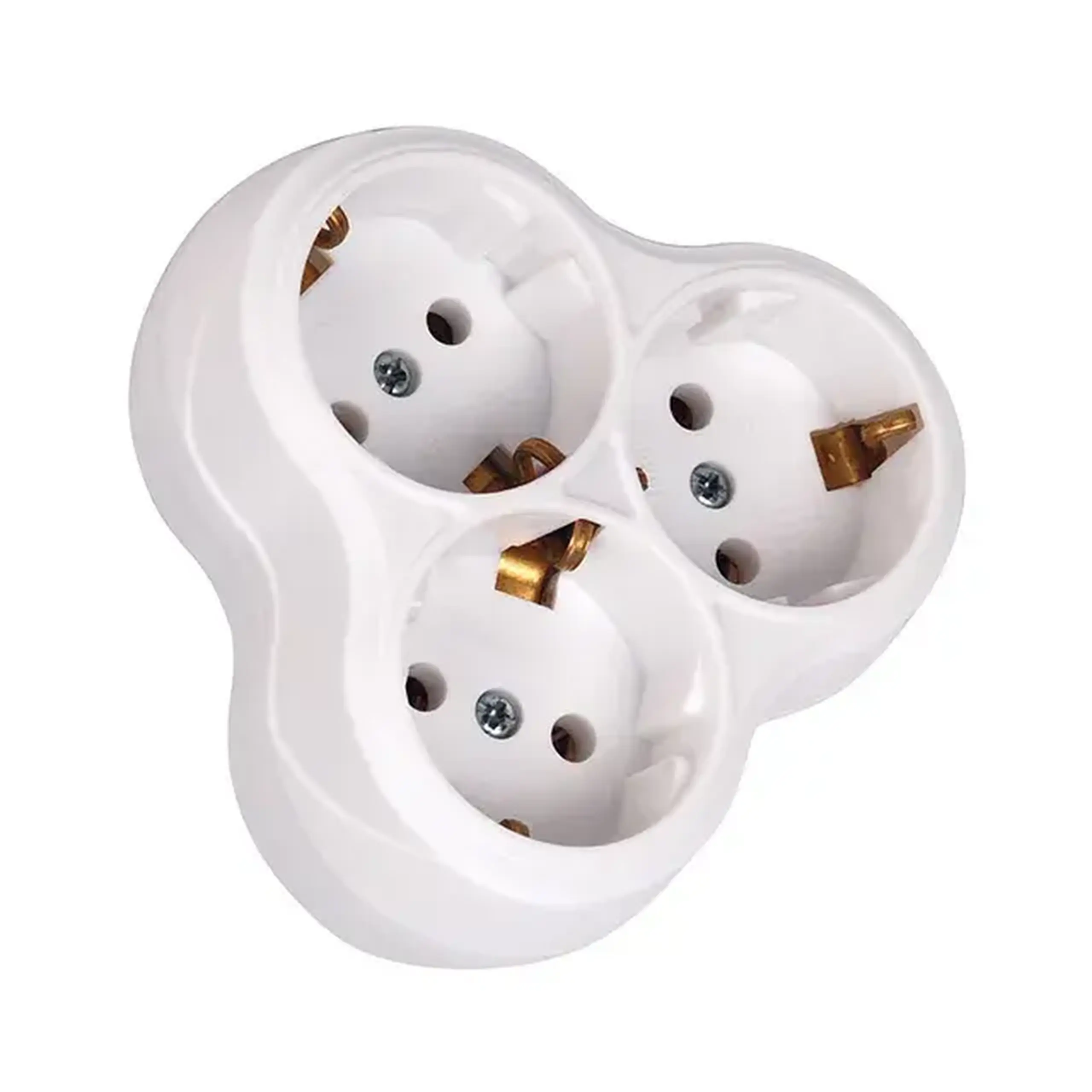 Priză triplă cu împământare 300.000.707 16 A 250 V IP20 Horoz