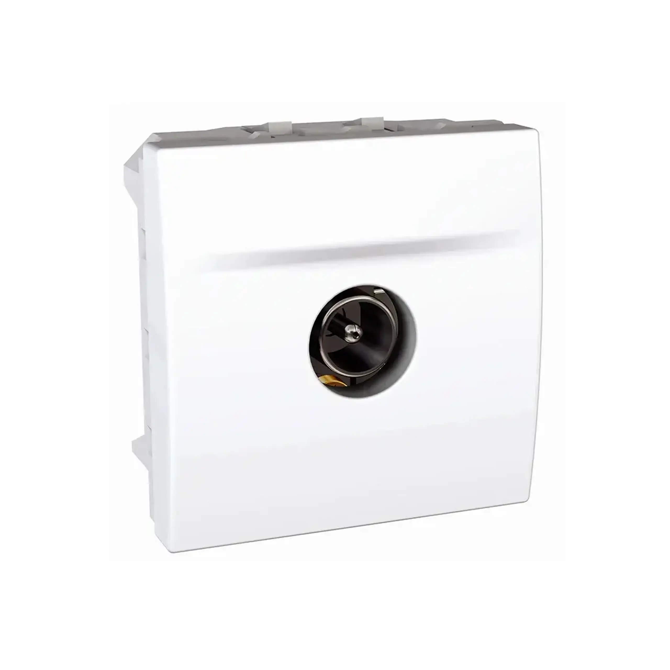 Priză TV UNICA 220 V alb Schneider-Electric - Dimensiuni (L x W x H x Ø) 45 x 45 mm