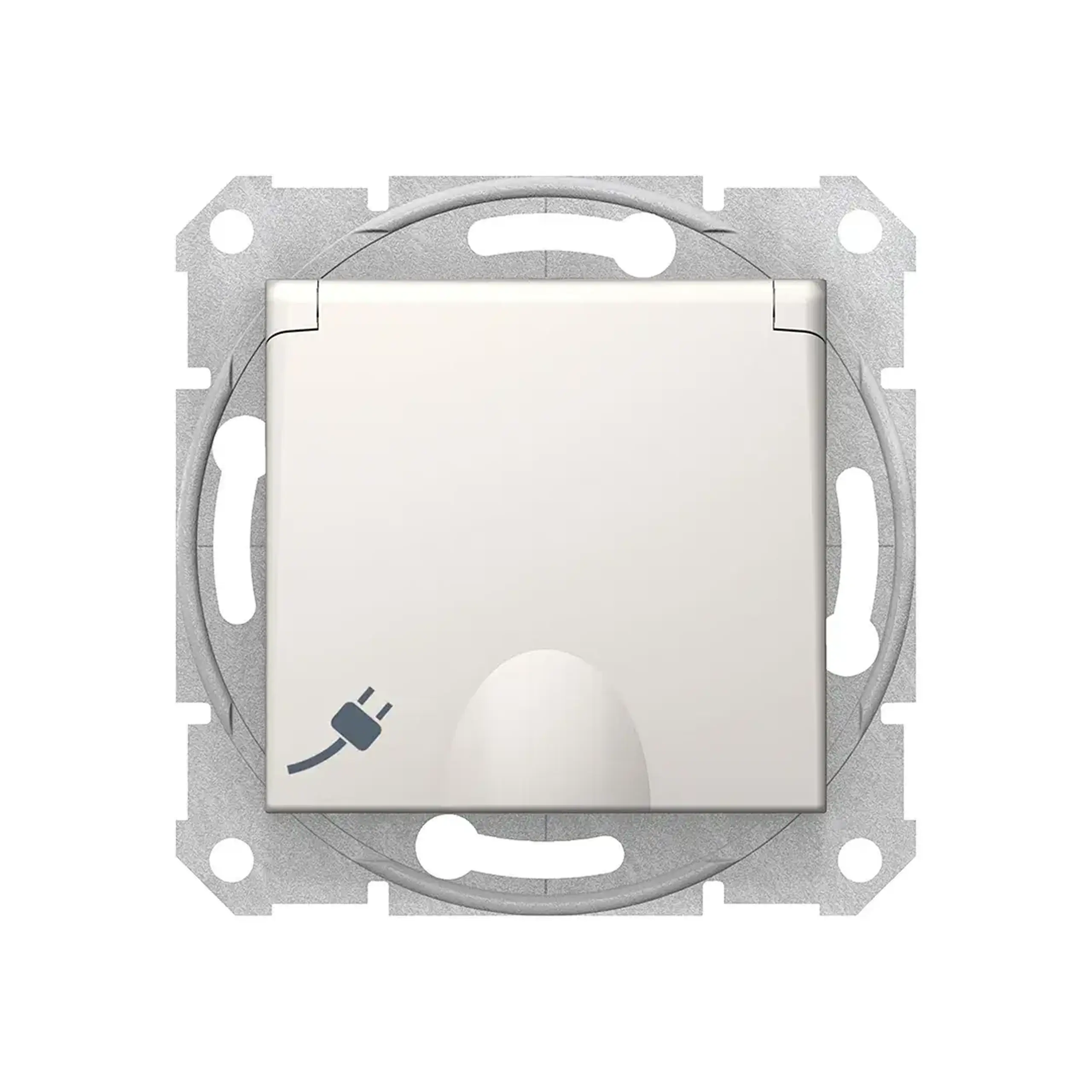 Priză cu capac SEDNA 16 A 250 V crem Schneider-Electric - Tensiune (V) 250 V