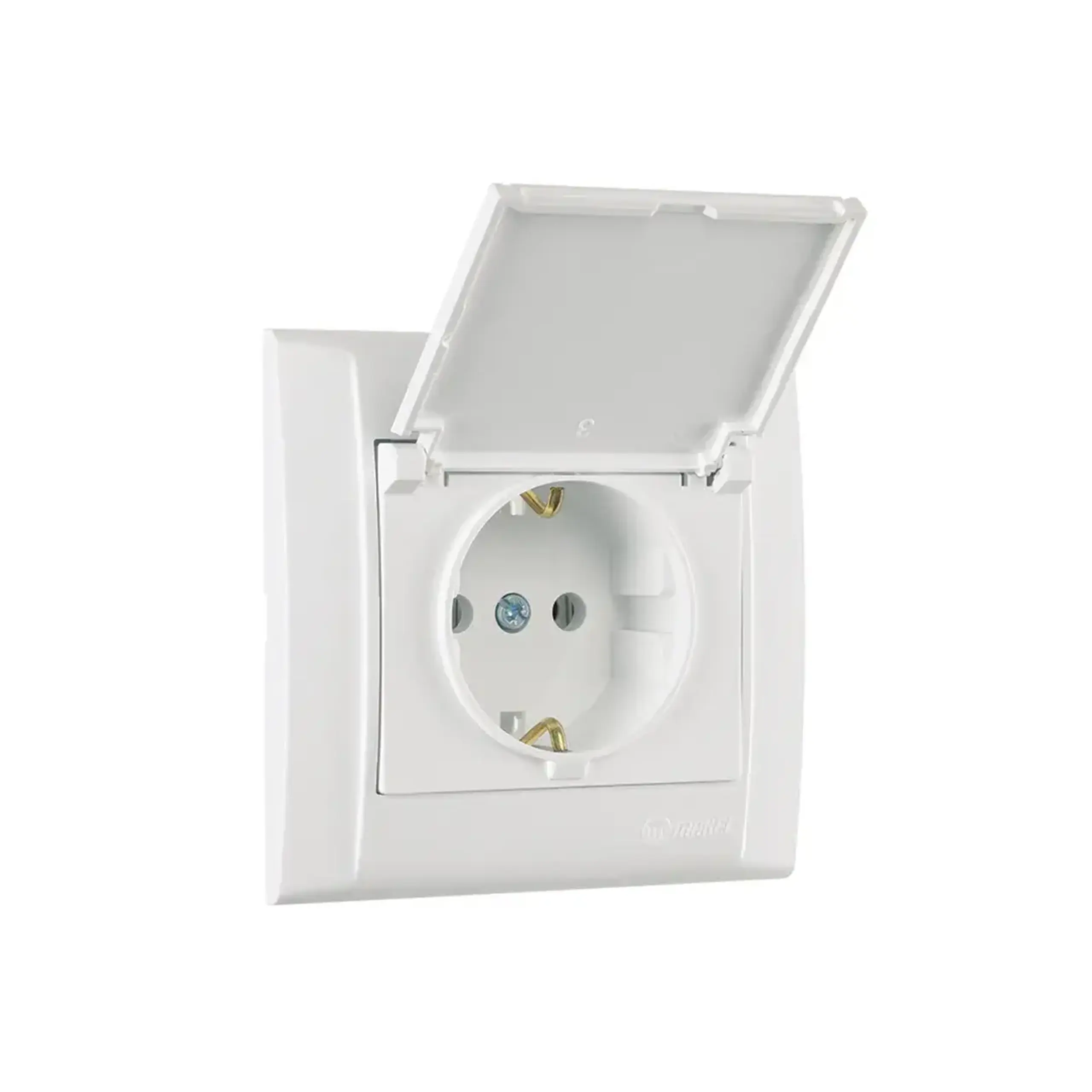 Priză cu capac defne 16 A 250 V alb Makel