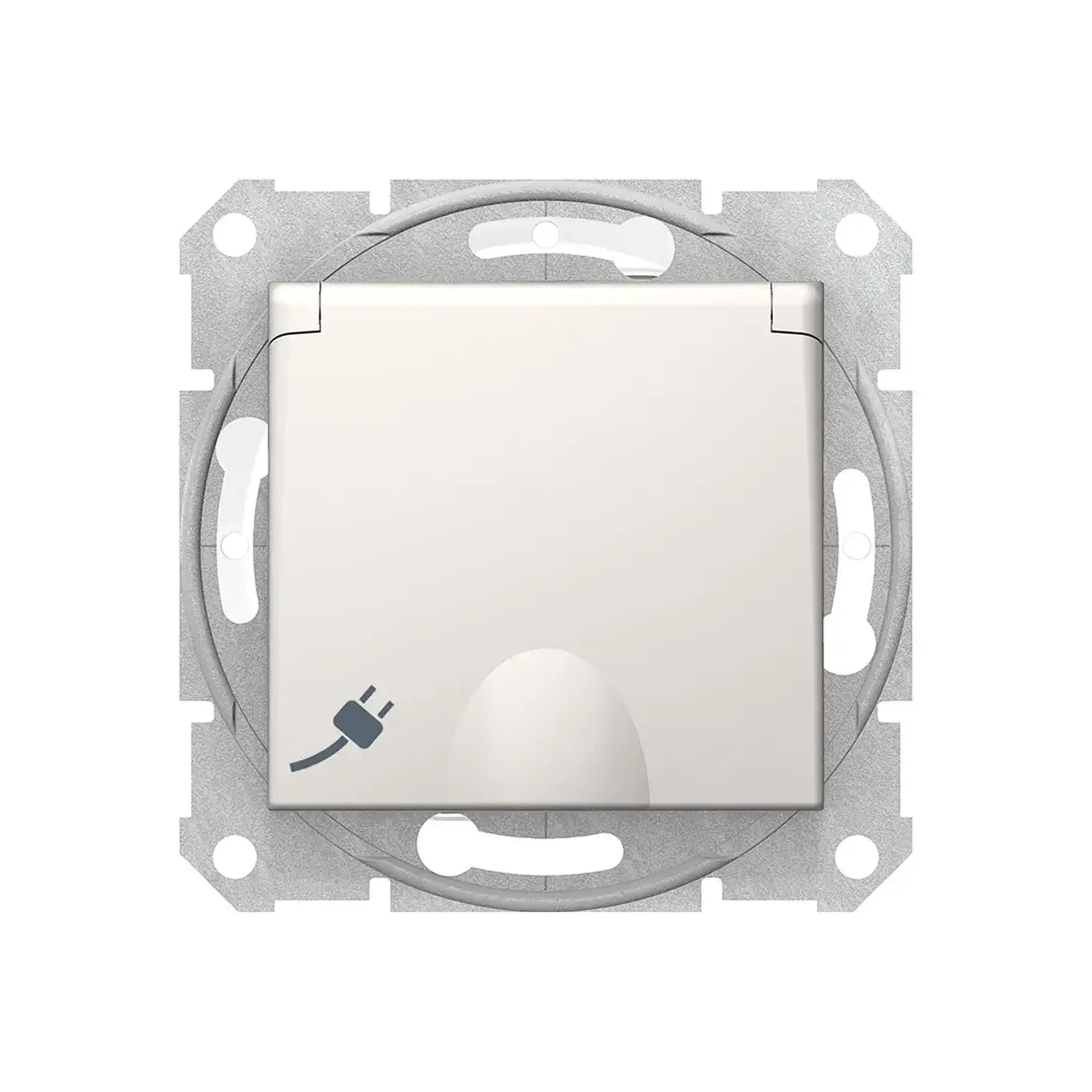 Priză cu capac SEDNA 16 A 250 V crem Schneider-Electric - Tensiune (V) 220 - 240 V