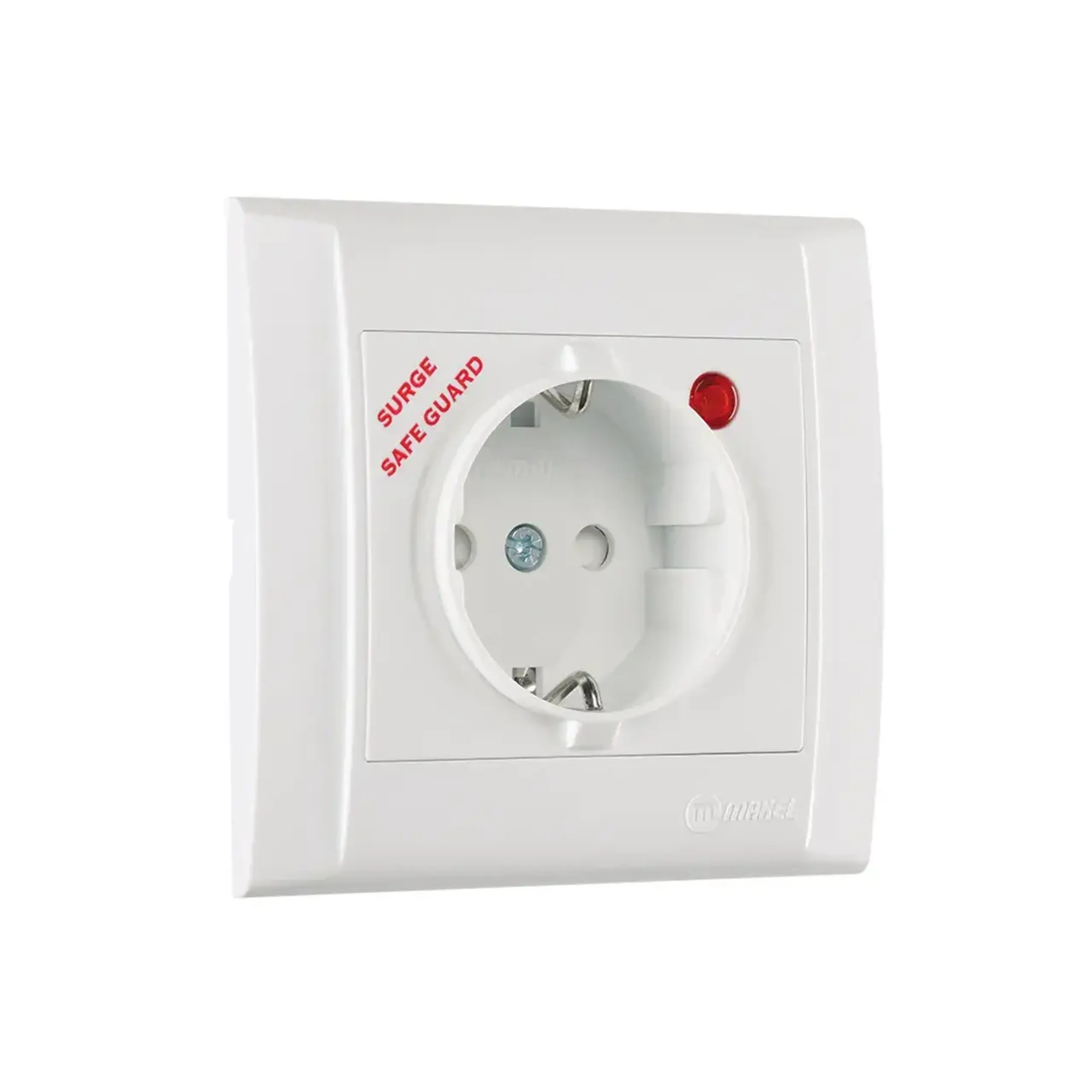 Priză unitară cu obturator defne 16 A 250 V alb Makel