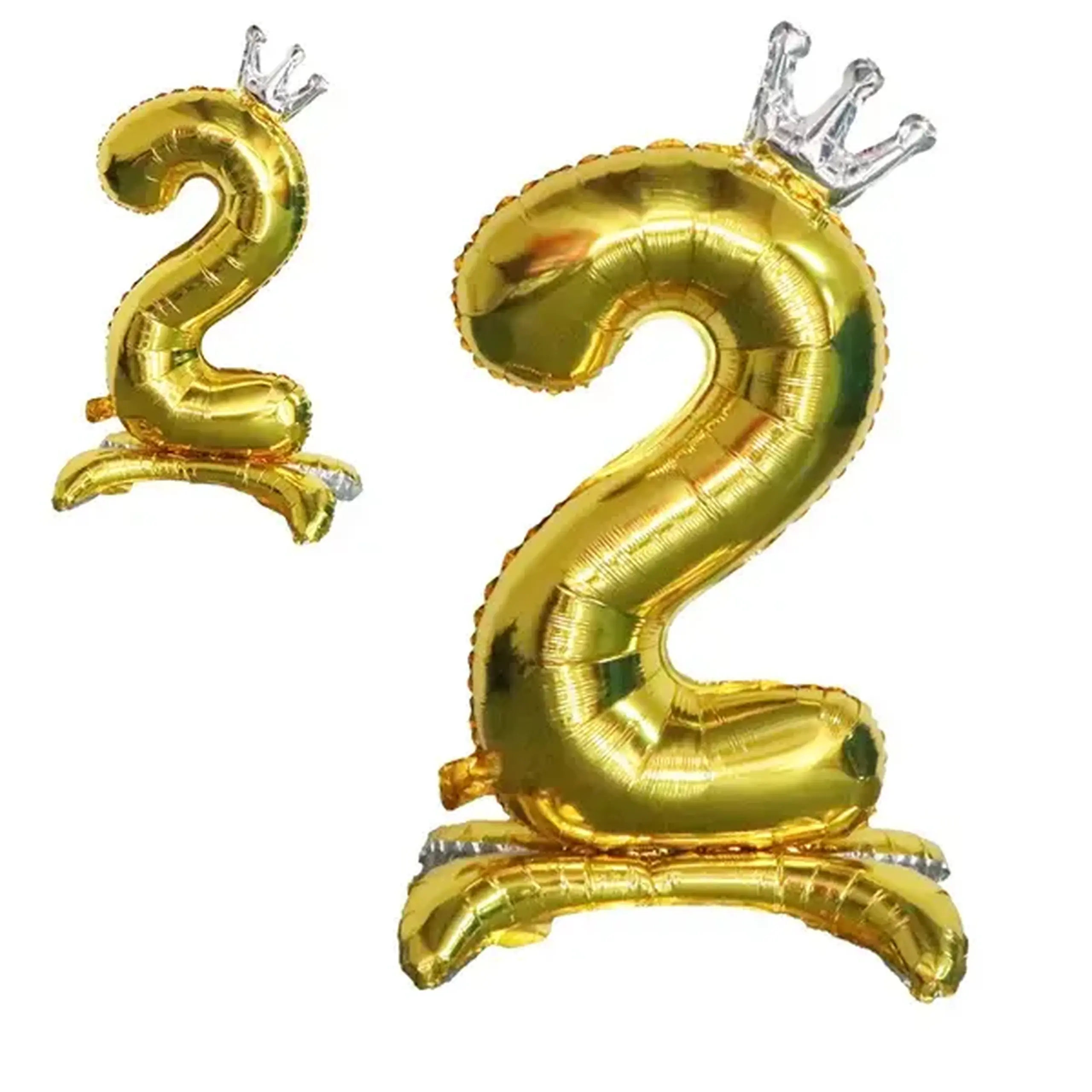 Balon auriu cifra 2