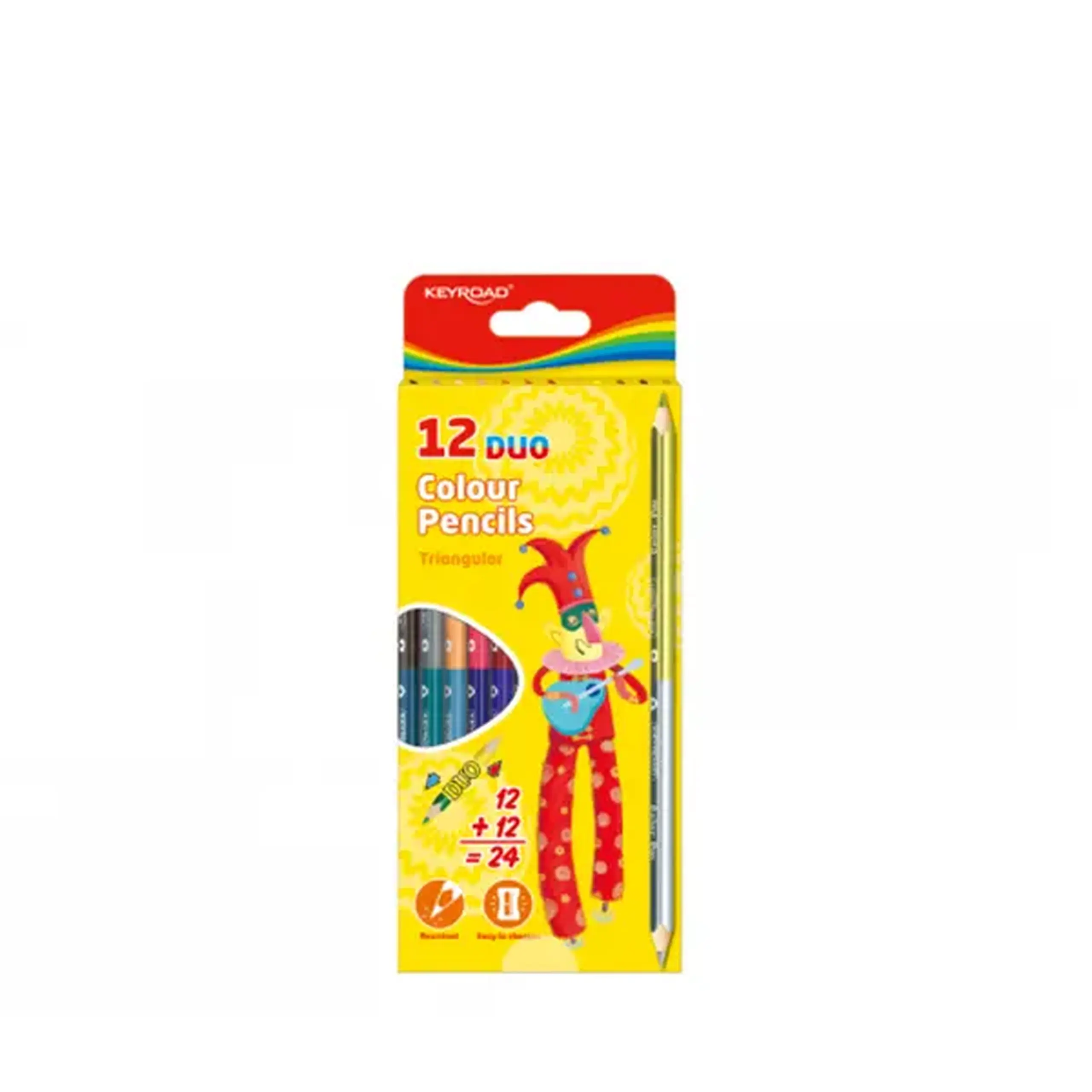 Creioane color Keyroad 12 culori double