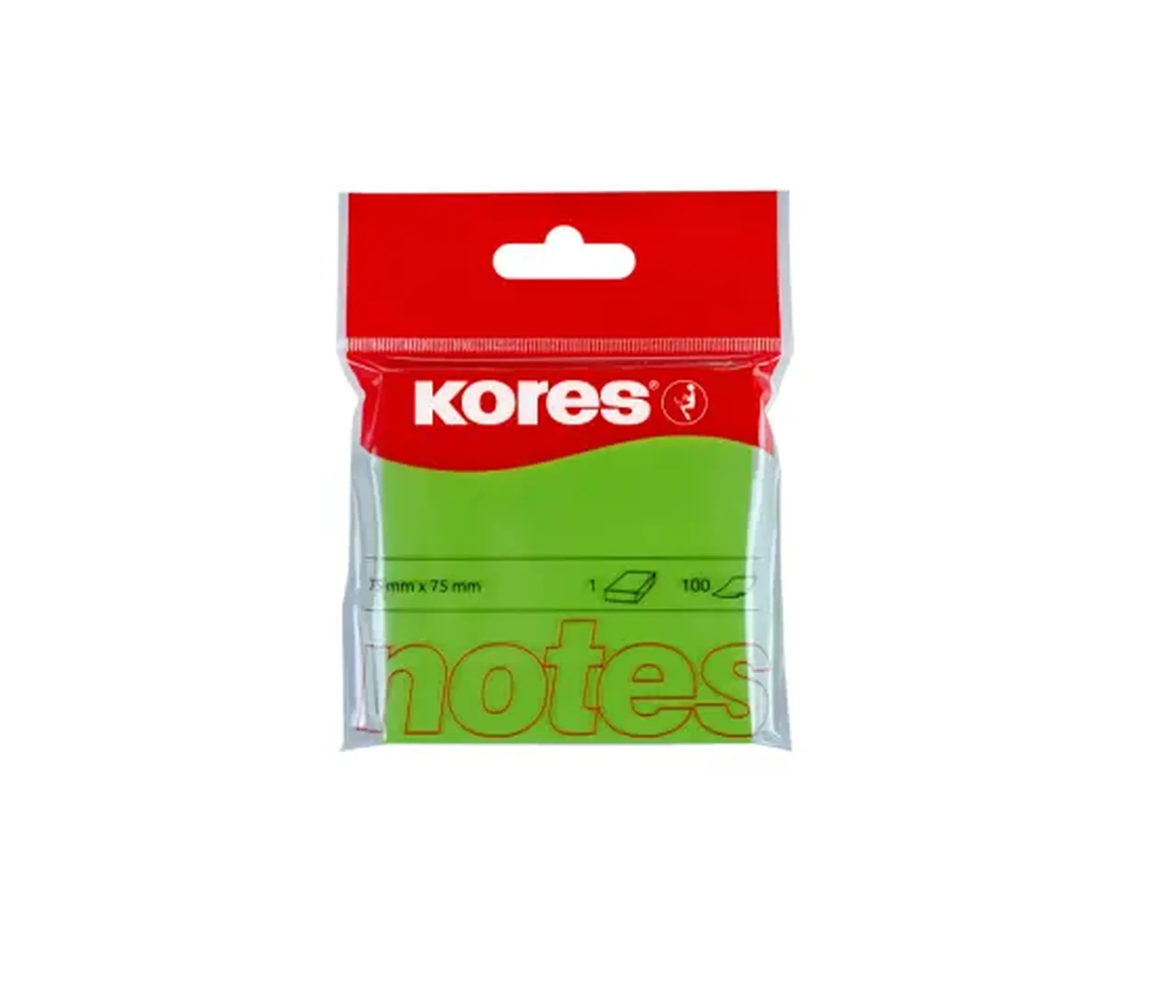 Notite autoadezive KORES 100 foi (lime) 27 907