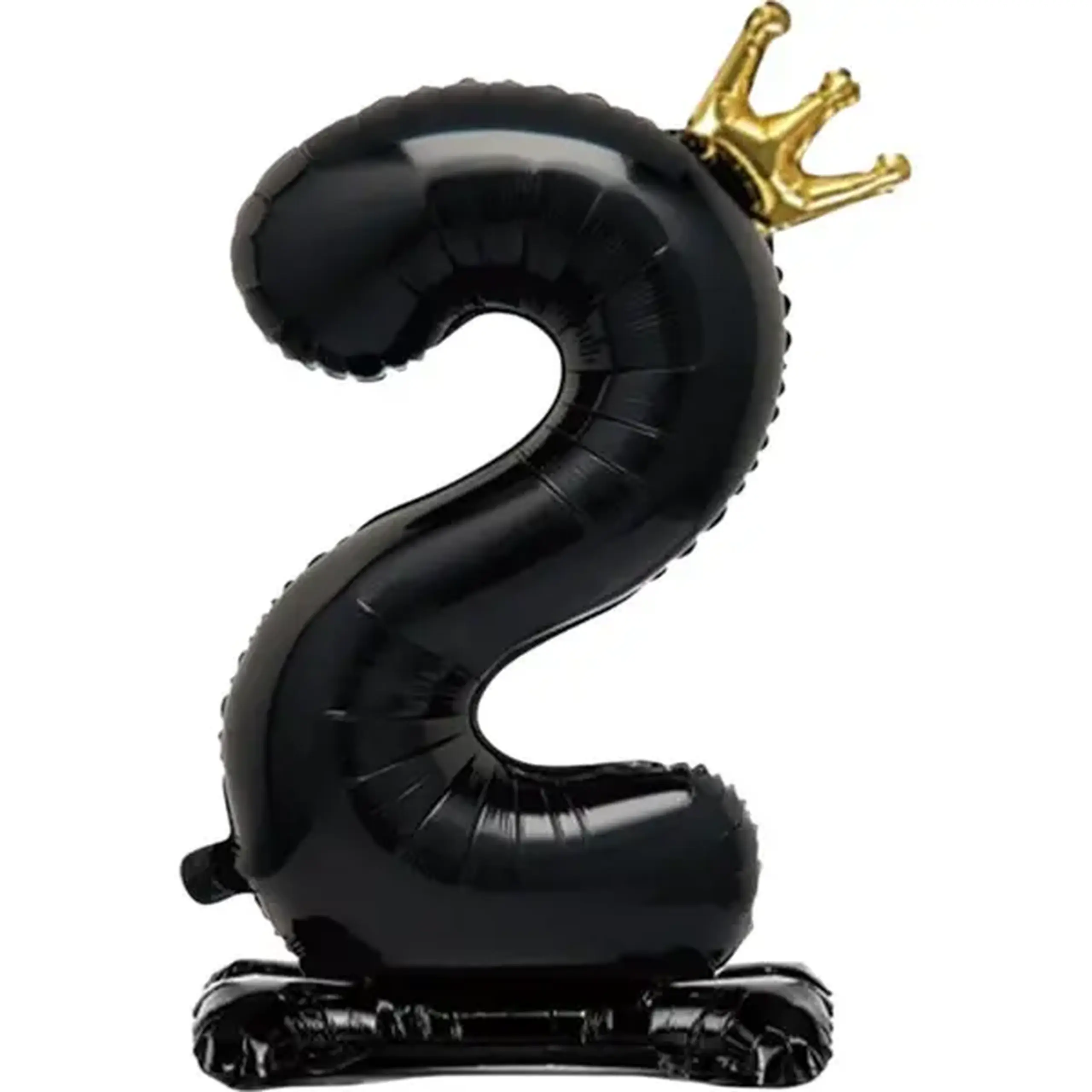 Balon negru cifra 2