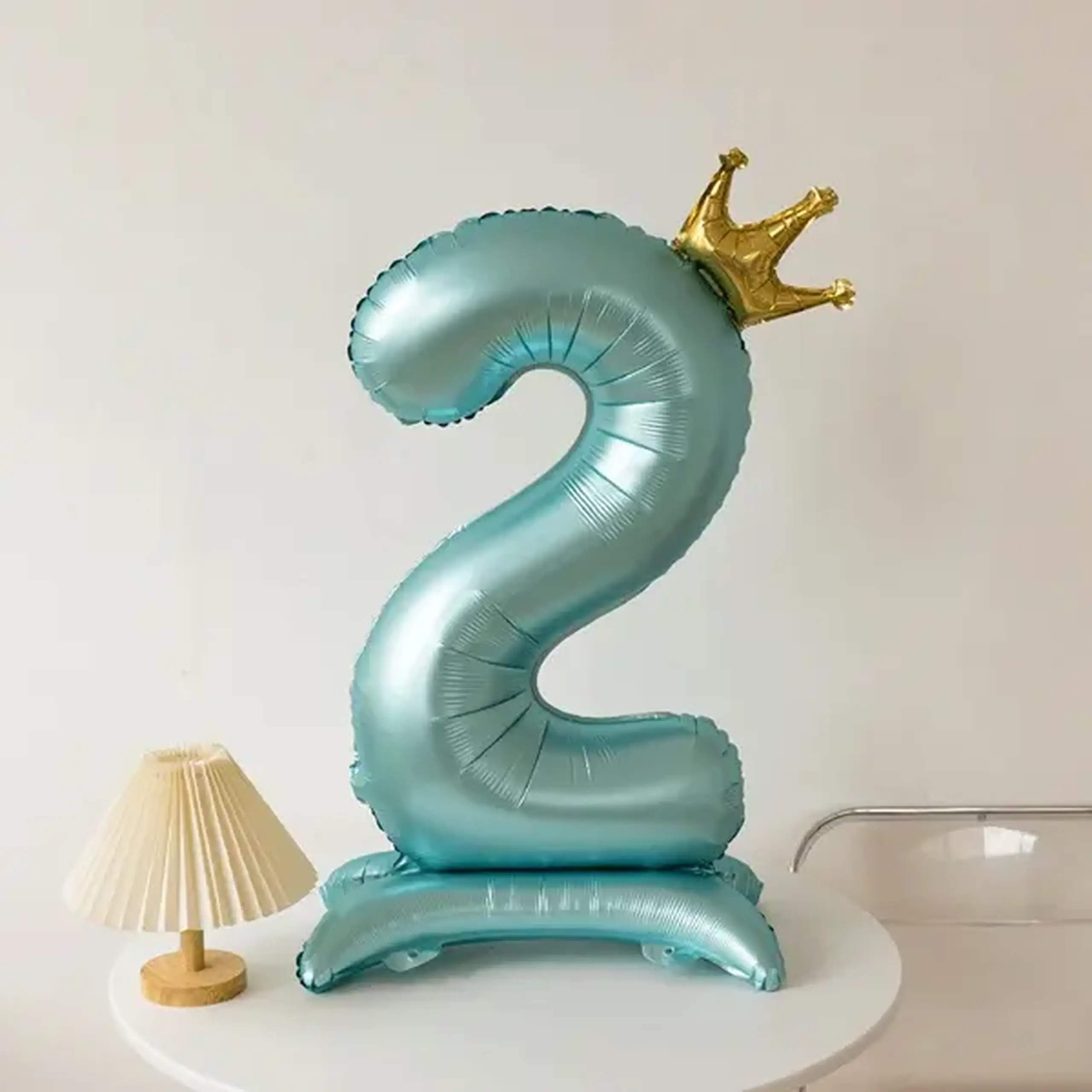 Balon albastru cifra 2