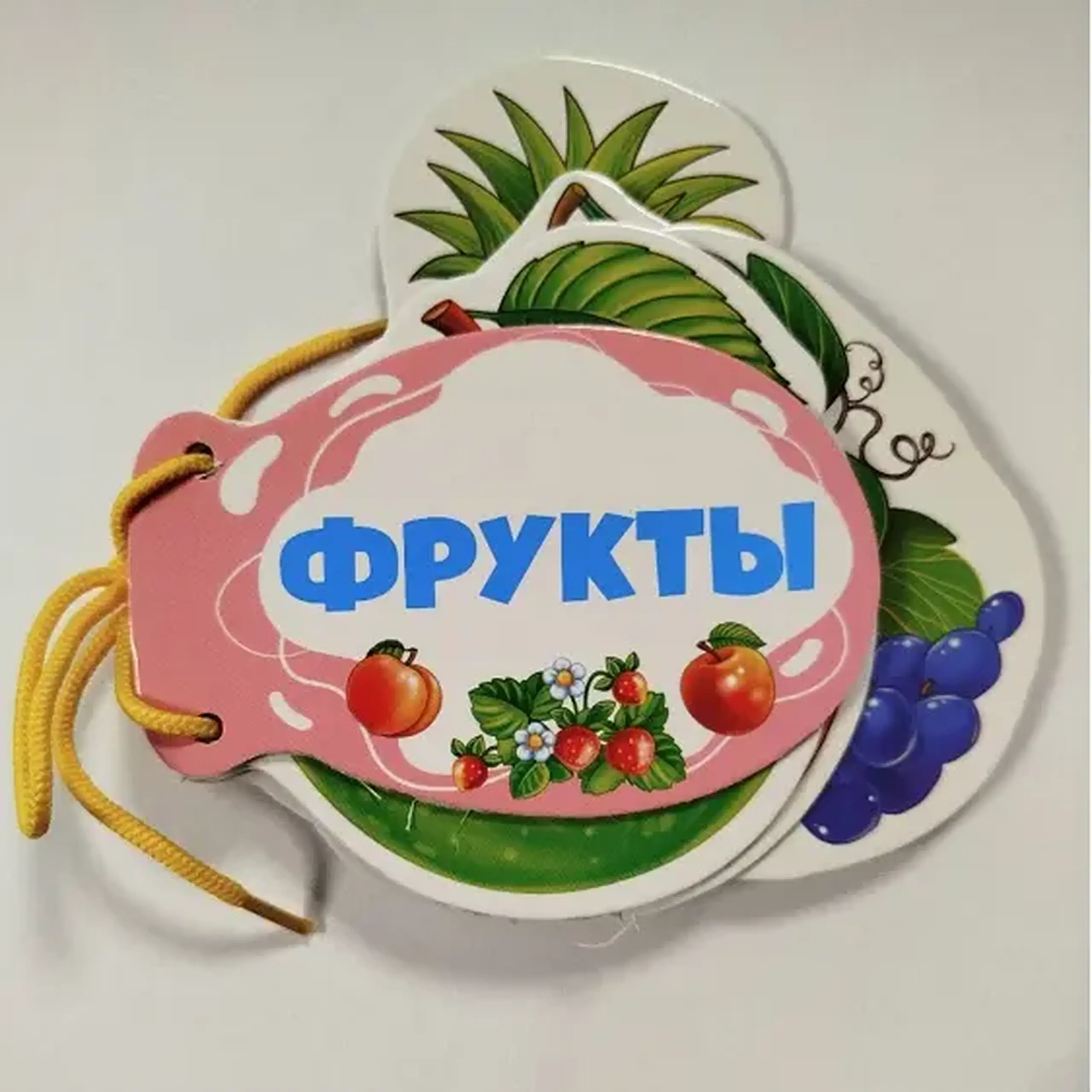 Книжка шнуровка Фрукты
