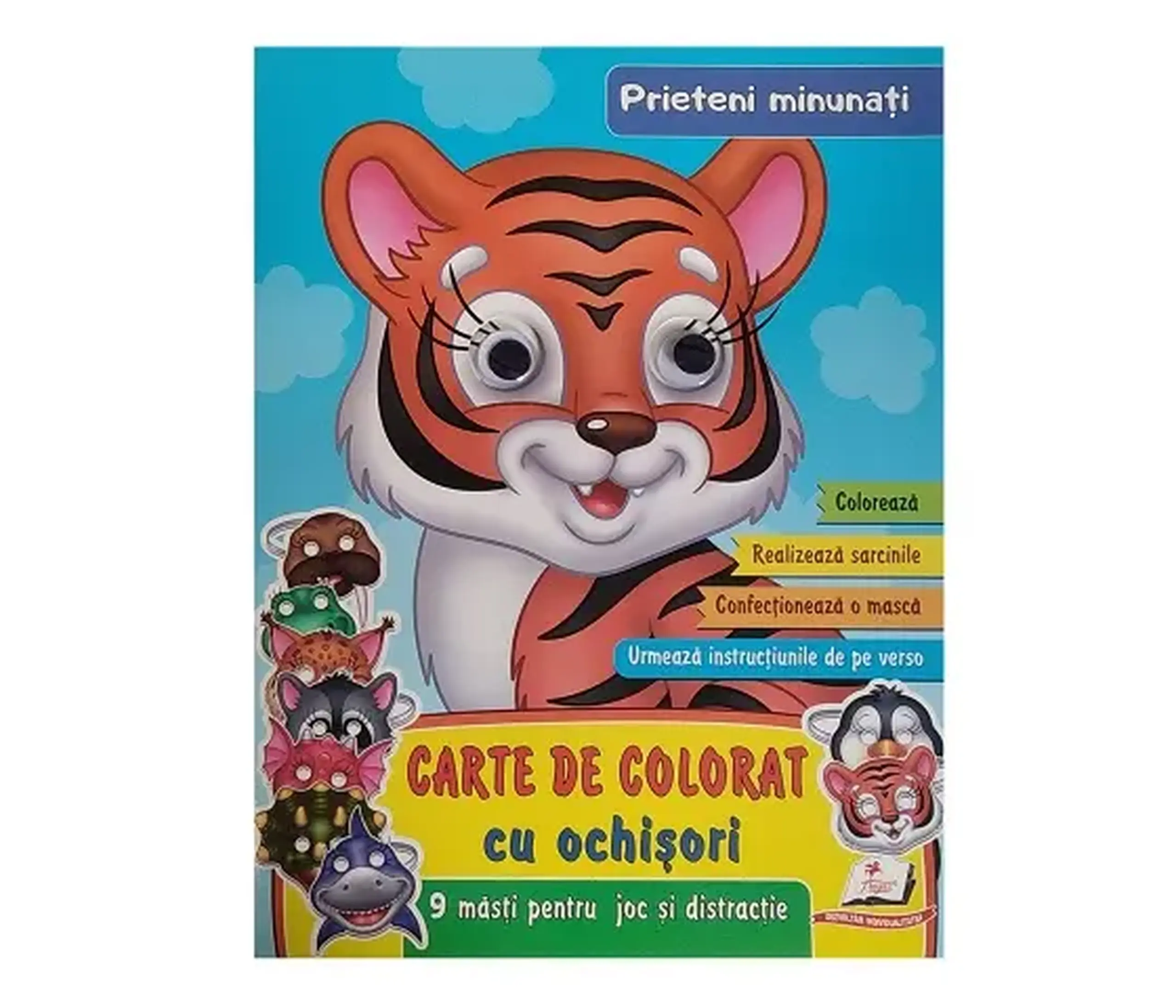 Carte de colorat cu ochisori - Prieteni minunati