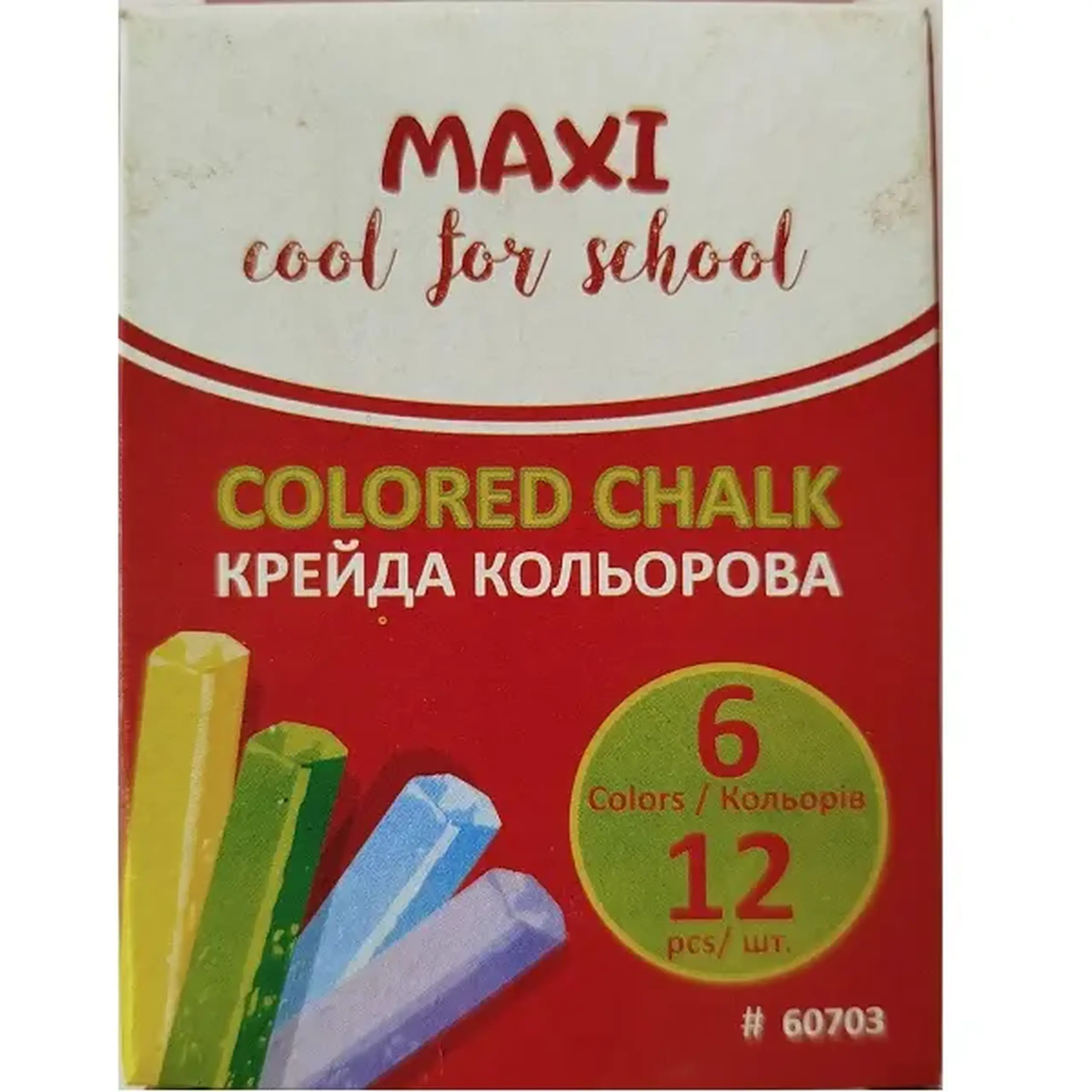 Creta color 12 buc Maxi
