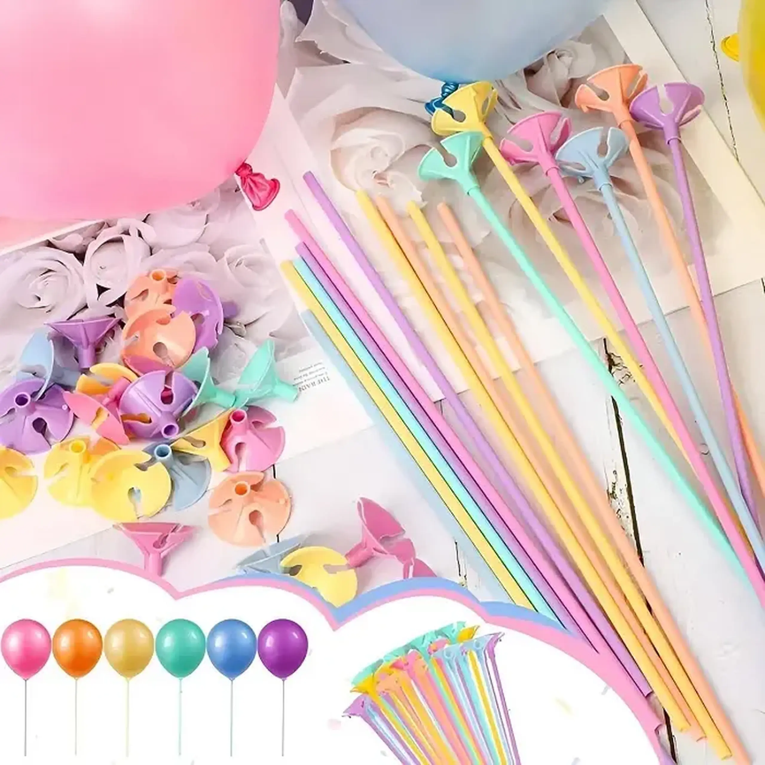 Set baloane cu suport (10pcs)
