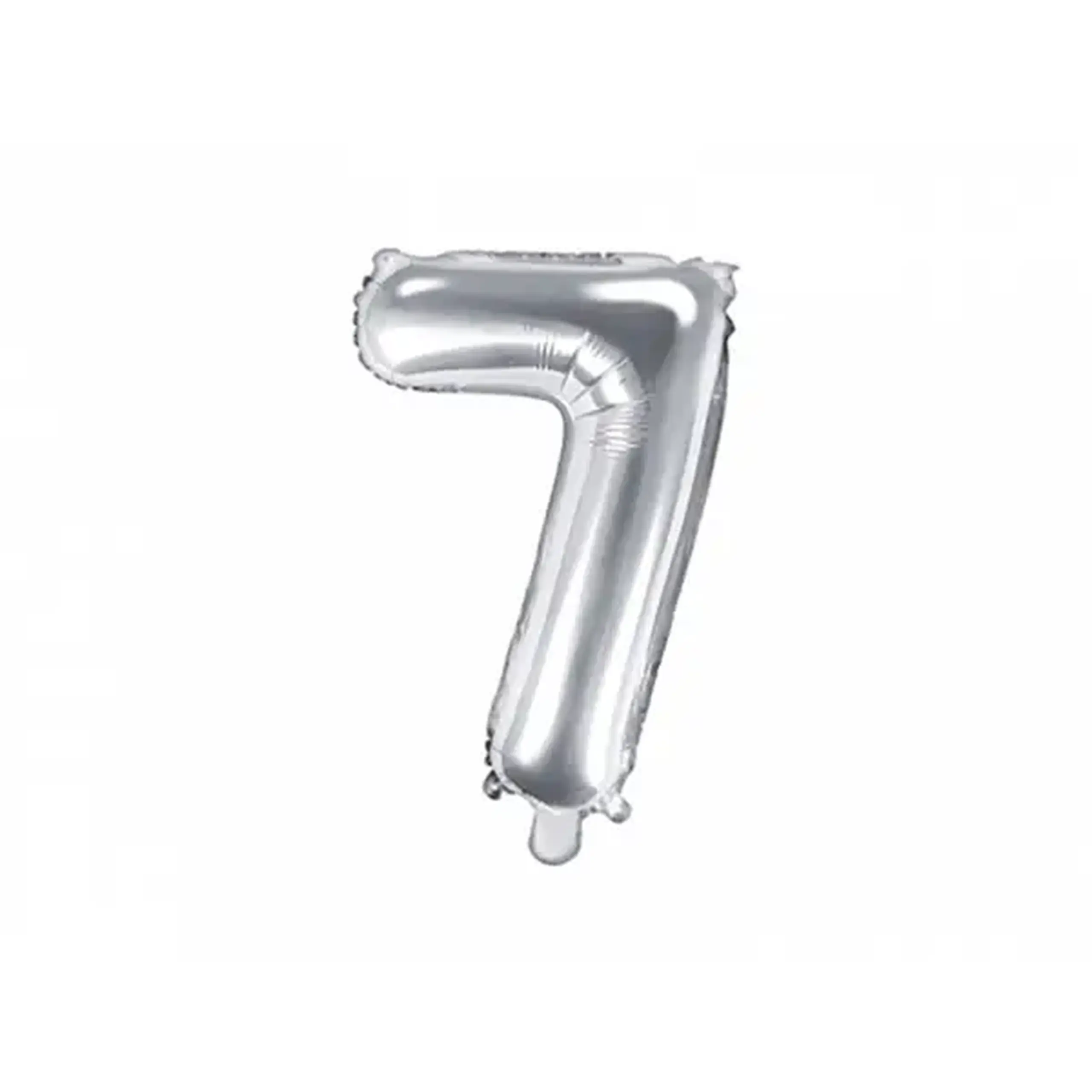 Balon argintiu cifra 7
