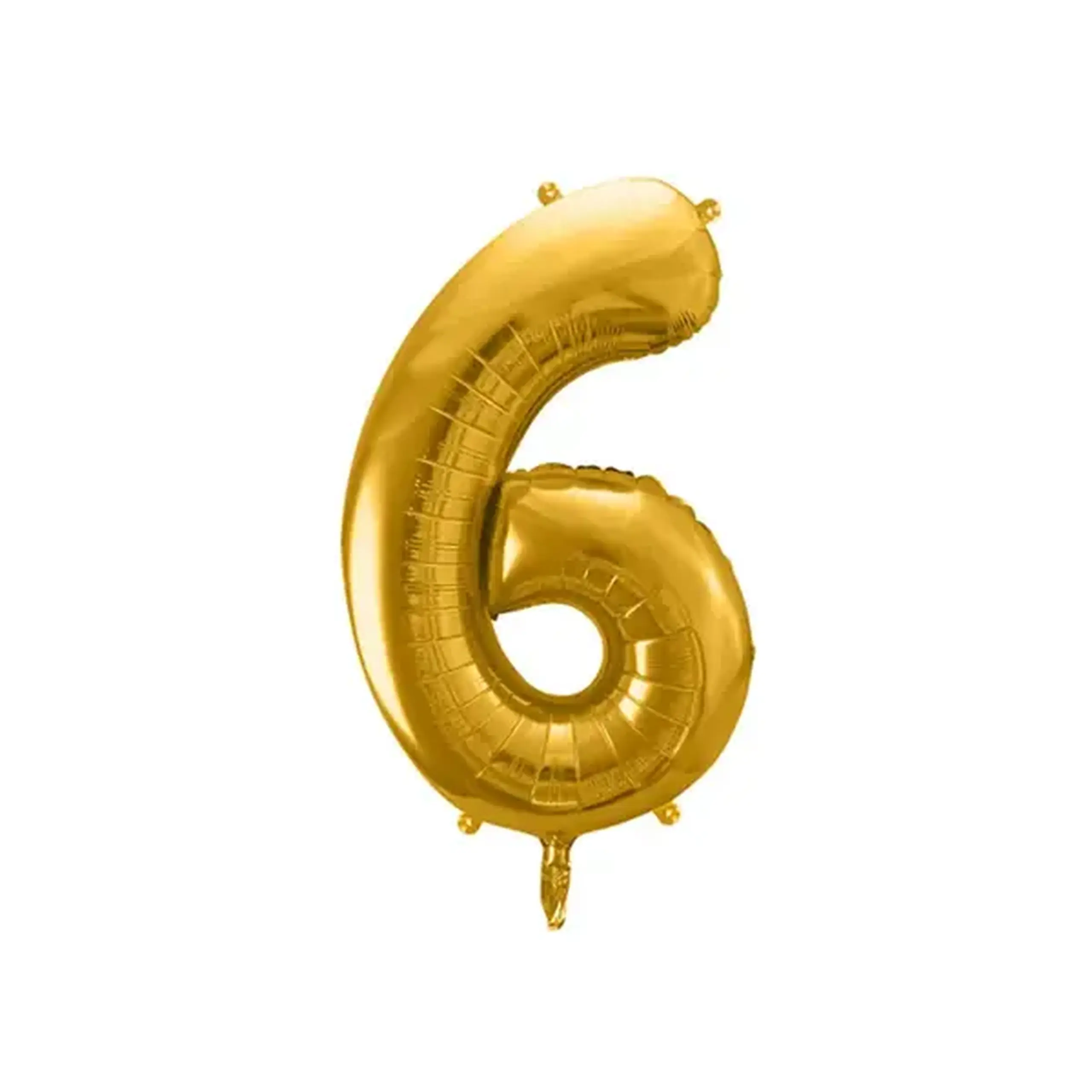 Balon auriu cifra 6