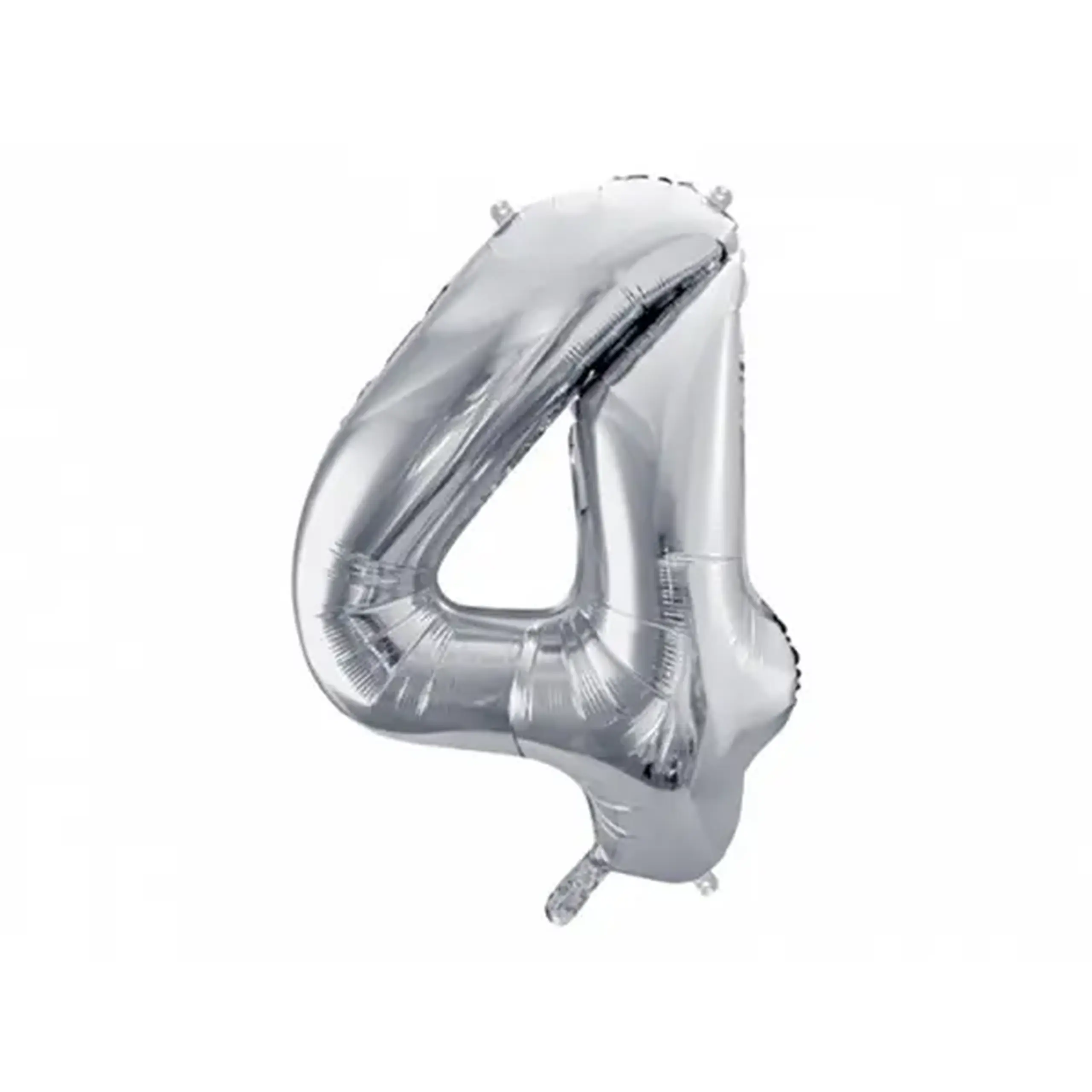 Balon argintiu cifra 4