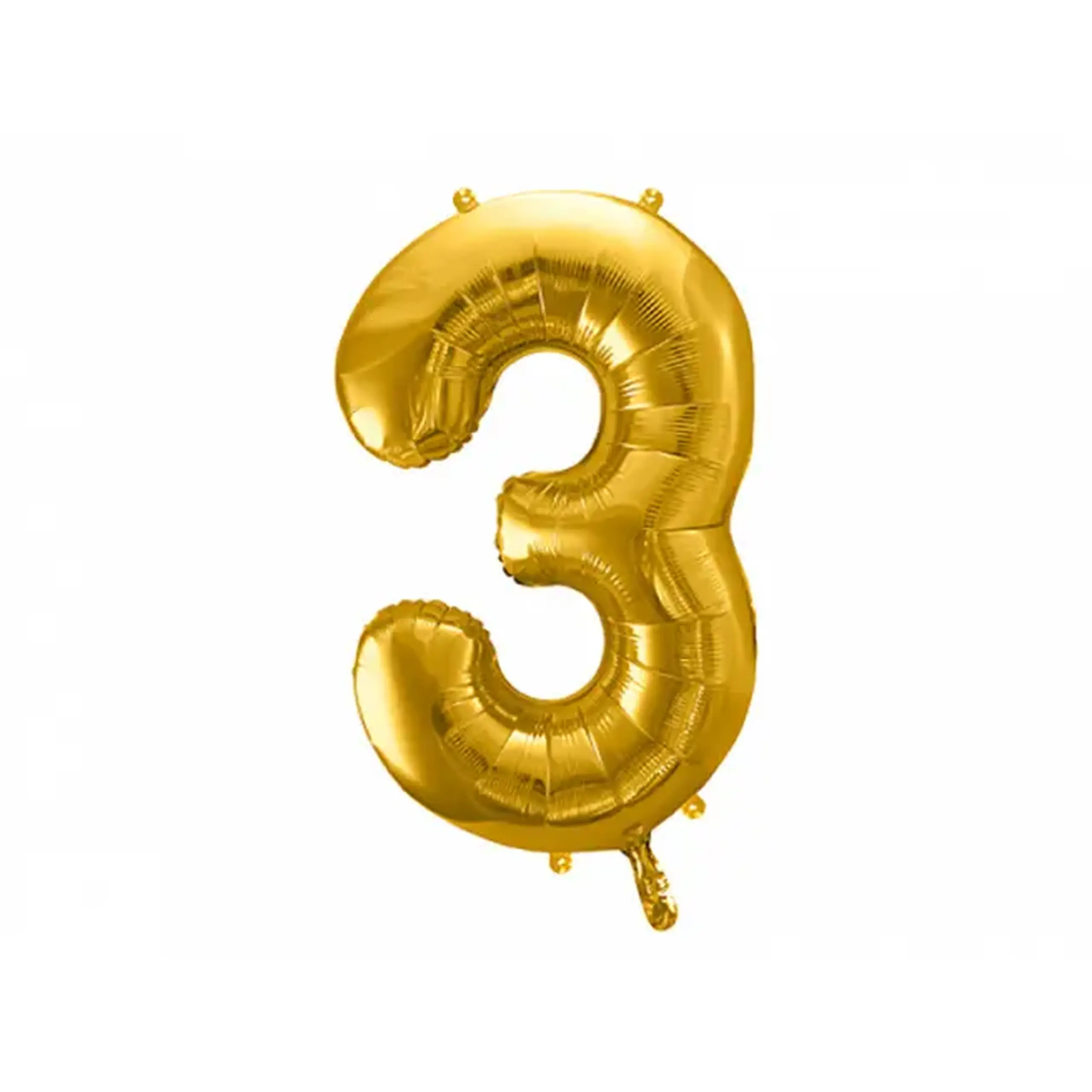 Balon auriu cifra 3