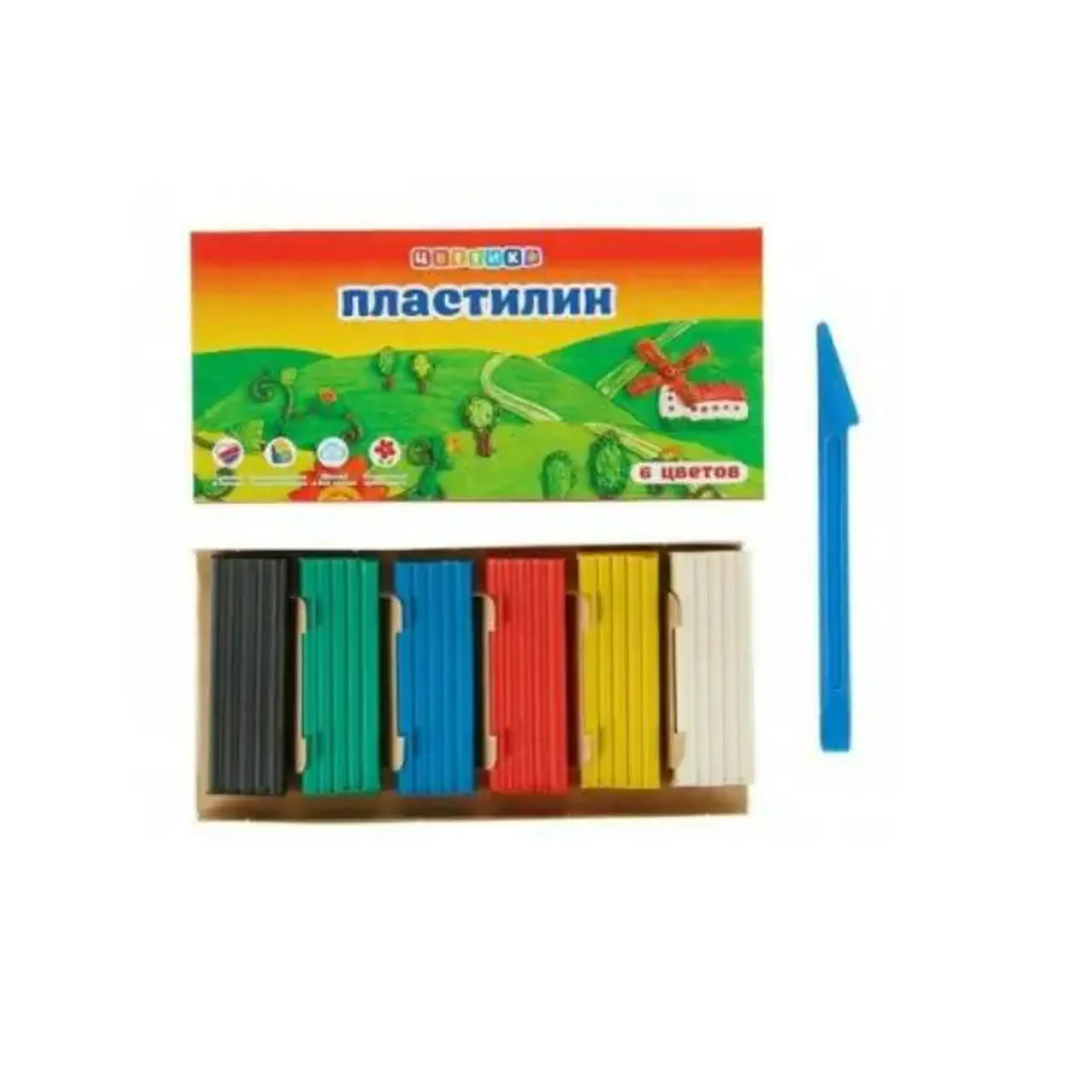 Plastilina Tvetic 06 culori (90gr)