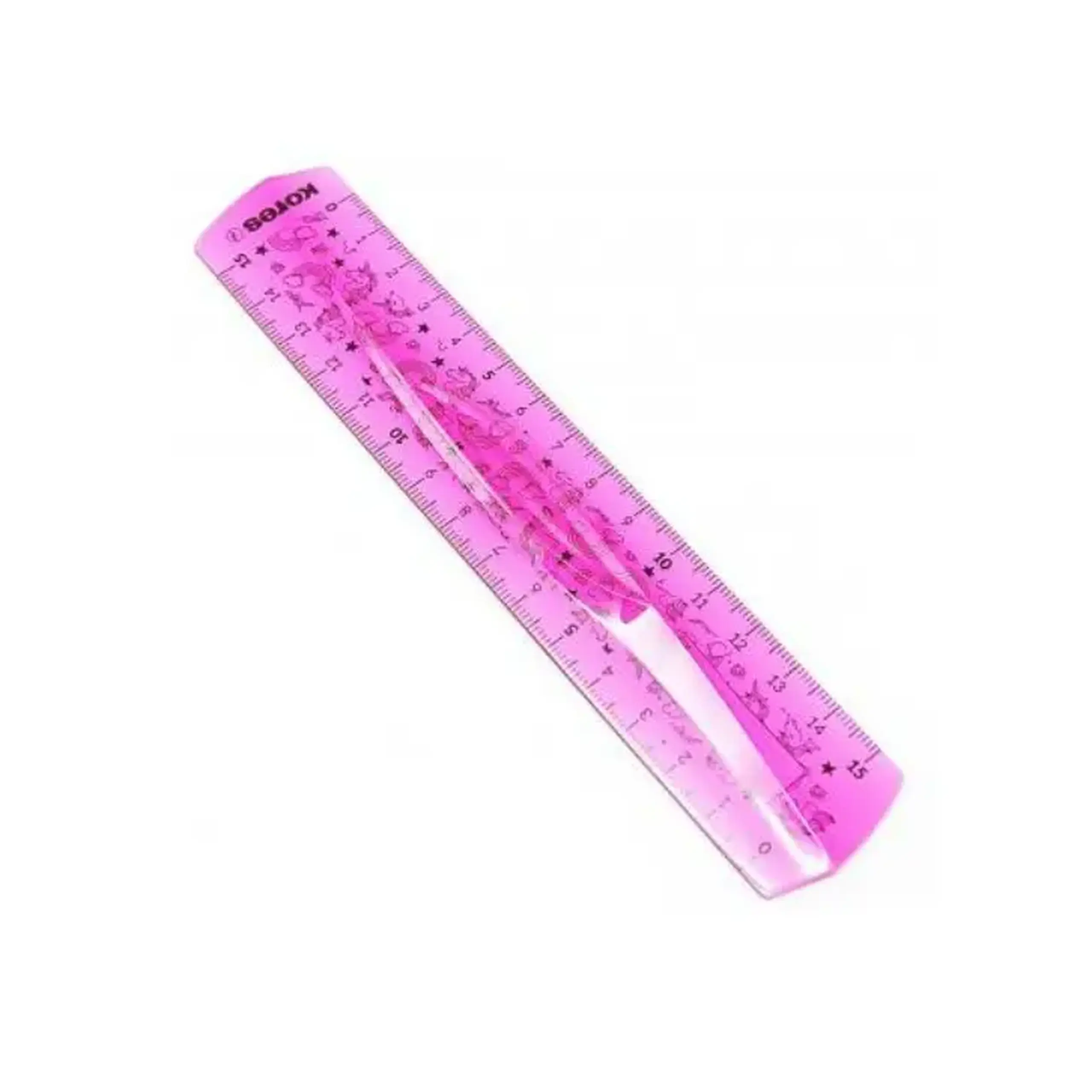 Rigla plastic 15cm KORES Flex