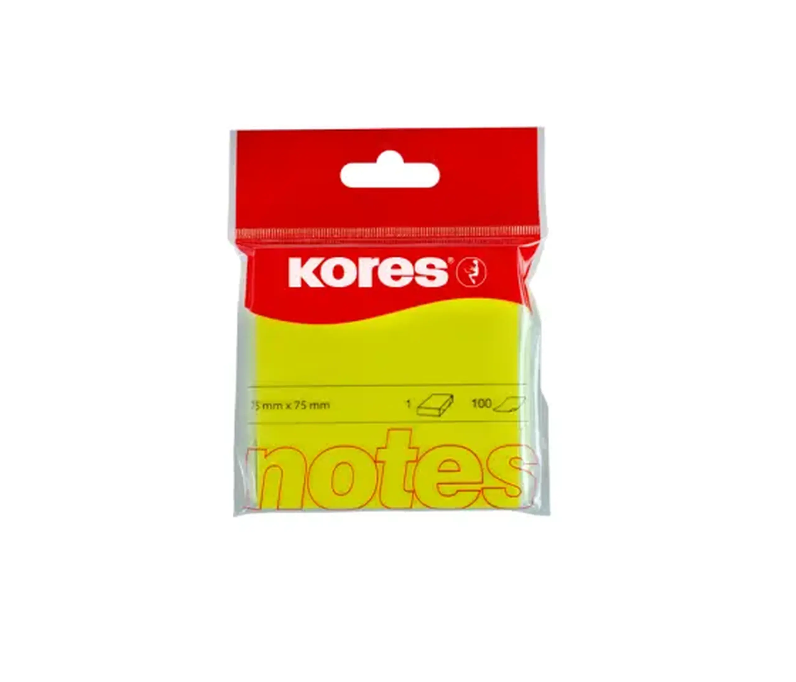 Notite autoadezive KORES 100 foi (galben) 27 906
